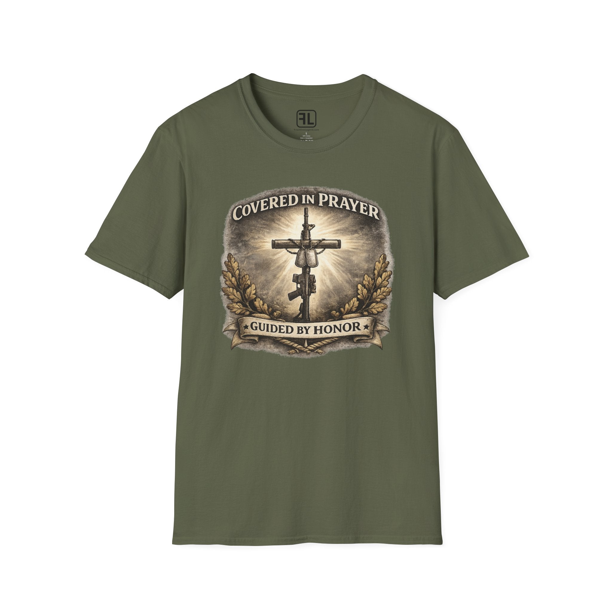 Covered In Prayer Guided By Honor T-Shirt