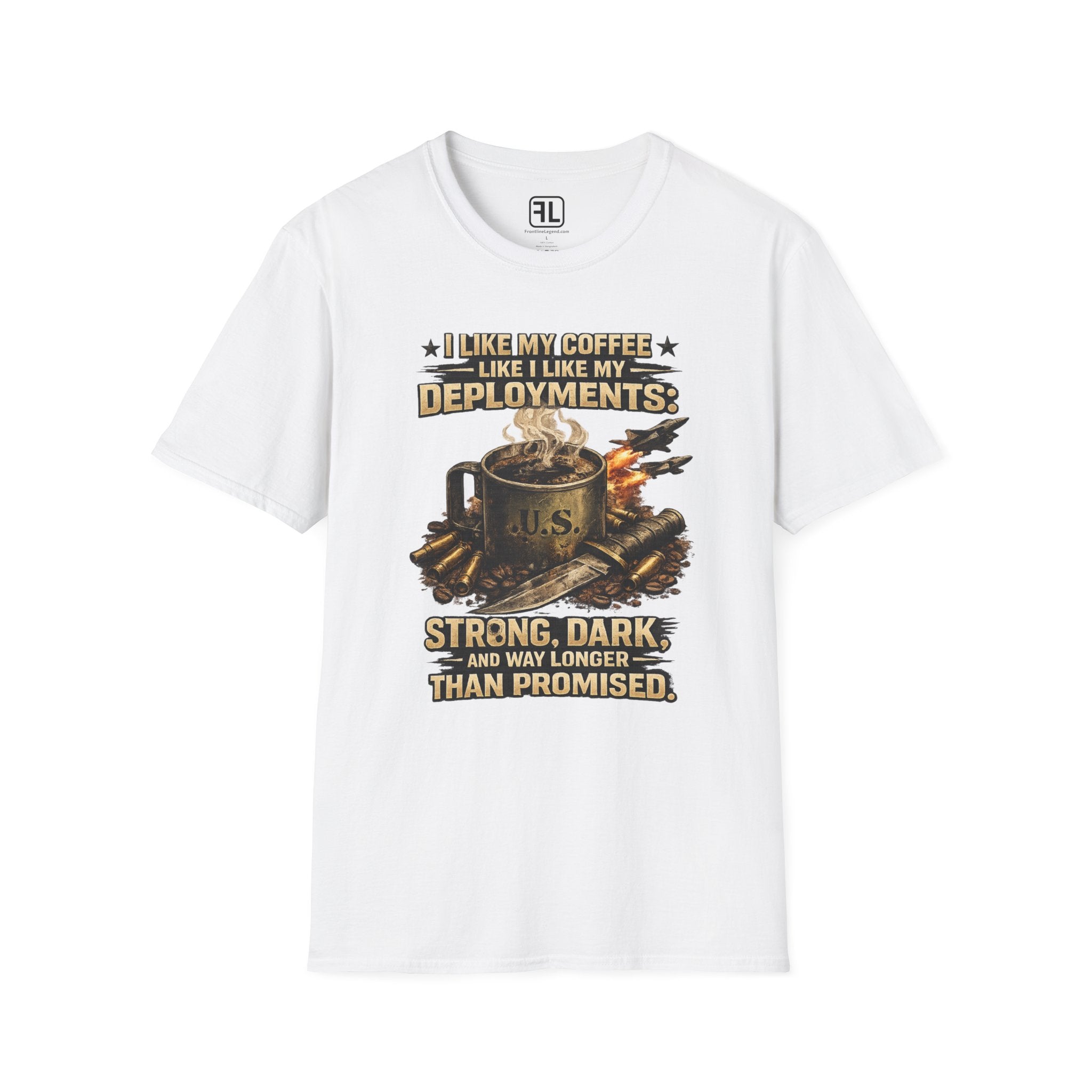 I Like My Coffee Like My Deployments T-Shirt