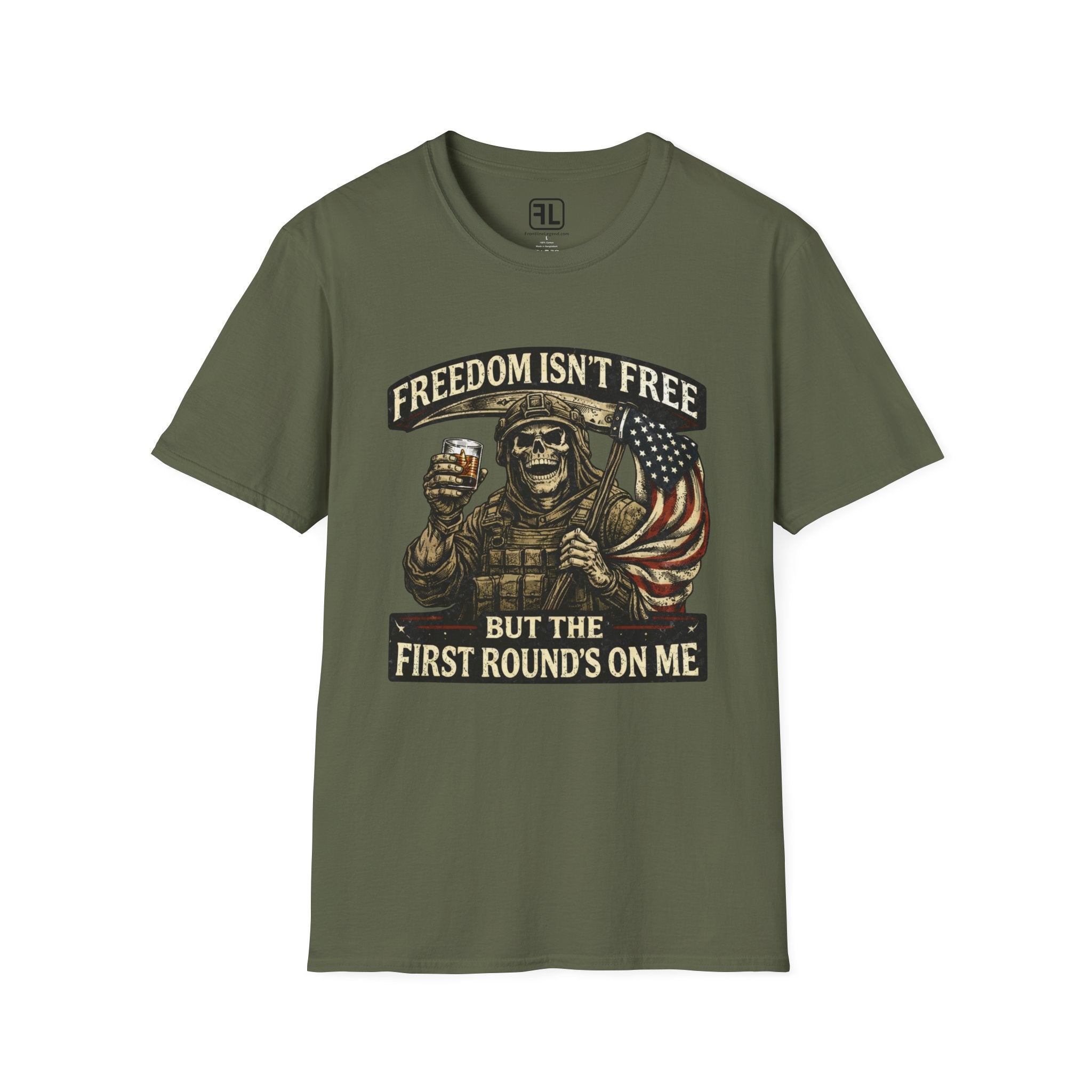 Freedom Isn't Free 1st Round's On Me T-Shirt