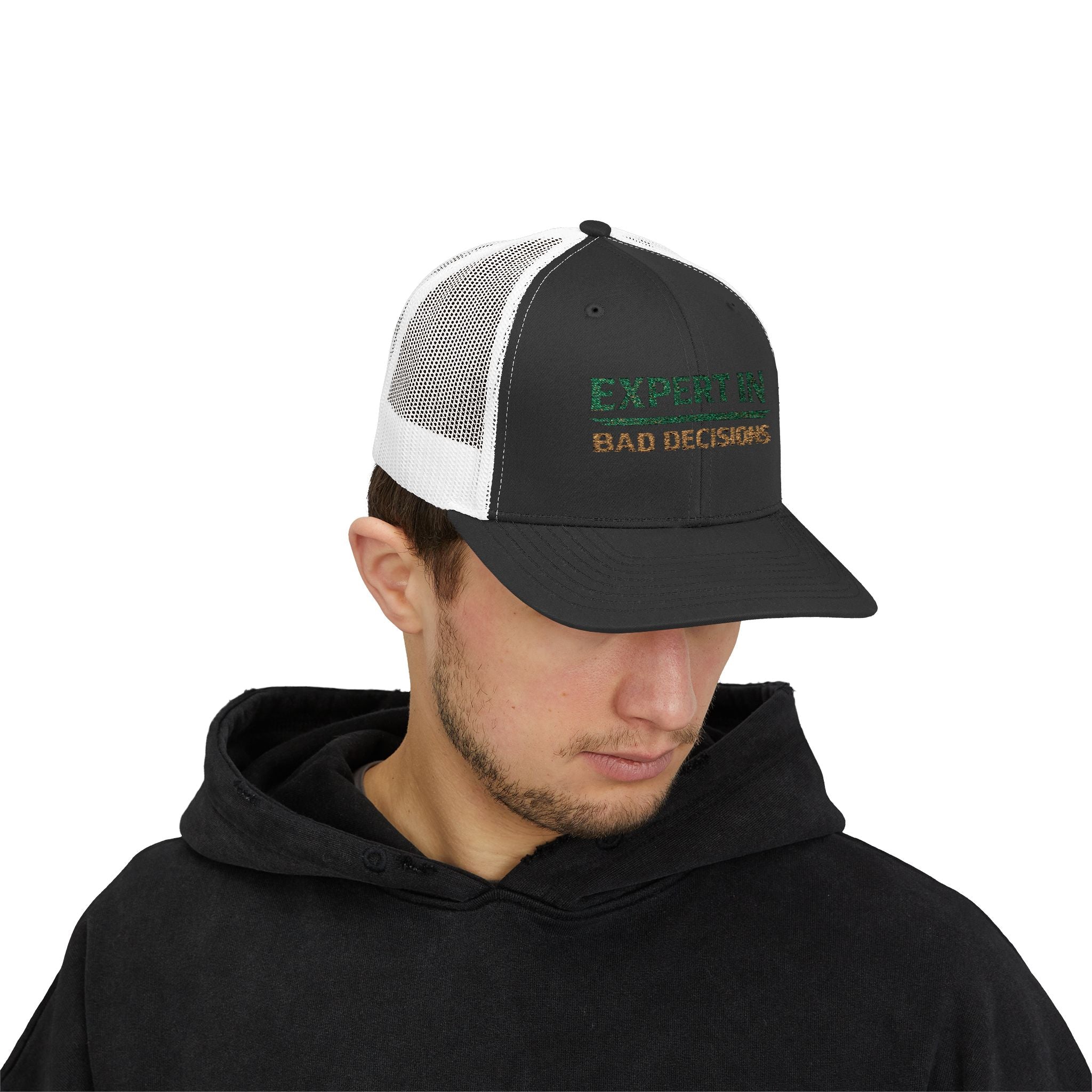 Embroidered Expert In Bad Decisions Snapback Hat