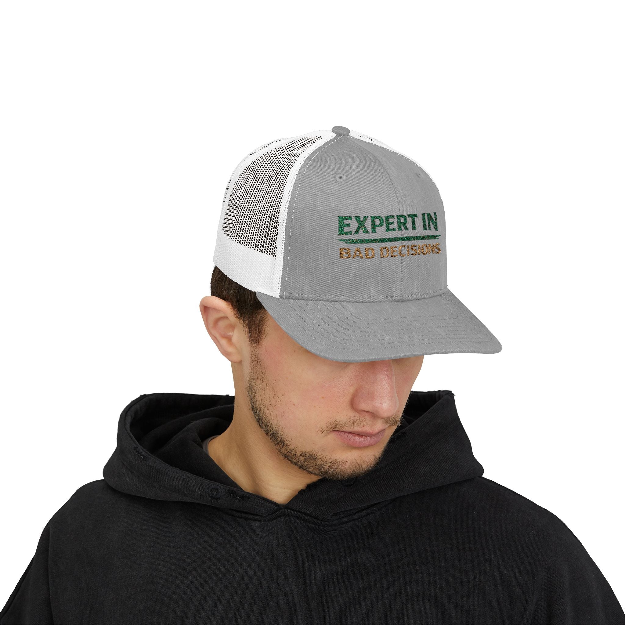 Embroidered Expert In Bad Decisions Snapback Hat