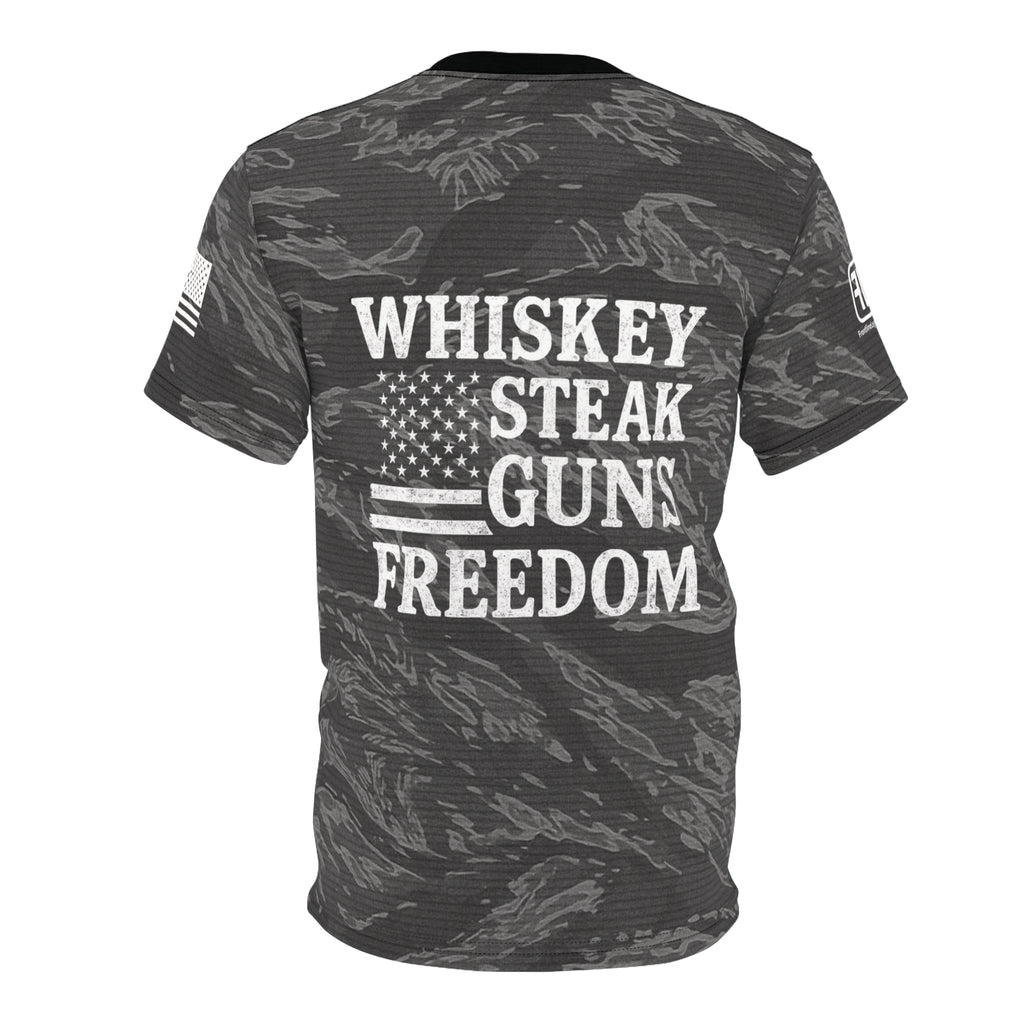Whiskey. Steak. Guns. Freedom. Performance T-Shirt