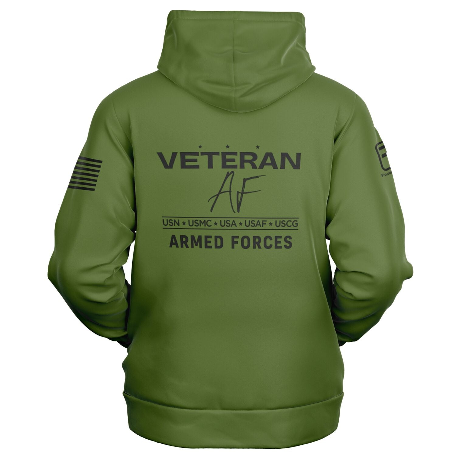 Veteran AF Athletic Zip-Up Hoodie