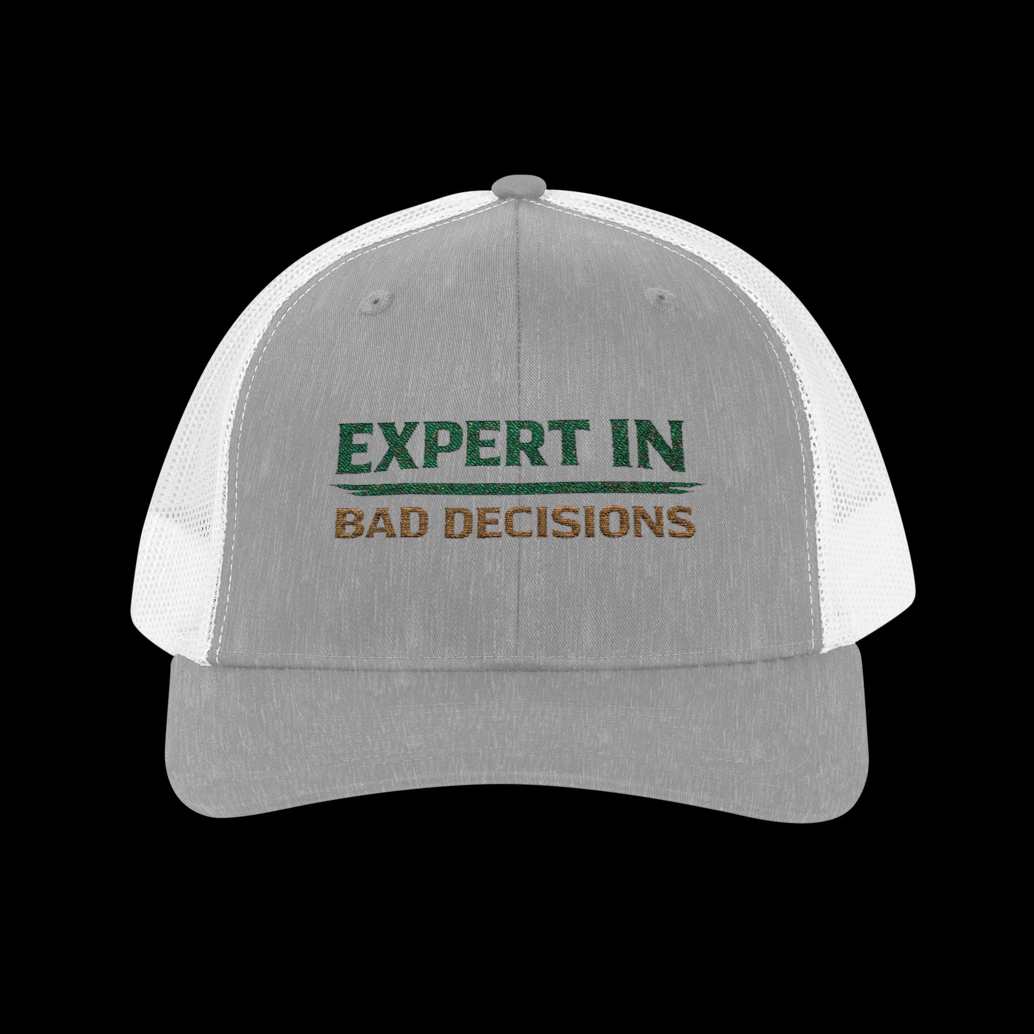 Embroidered Expert In Bad Decisions Snapback Hat