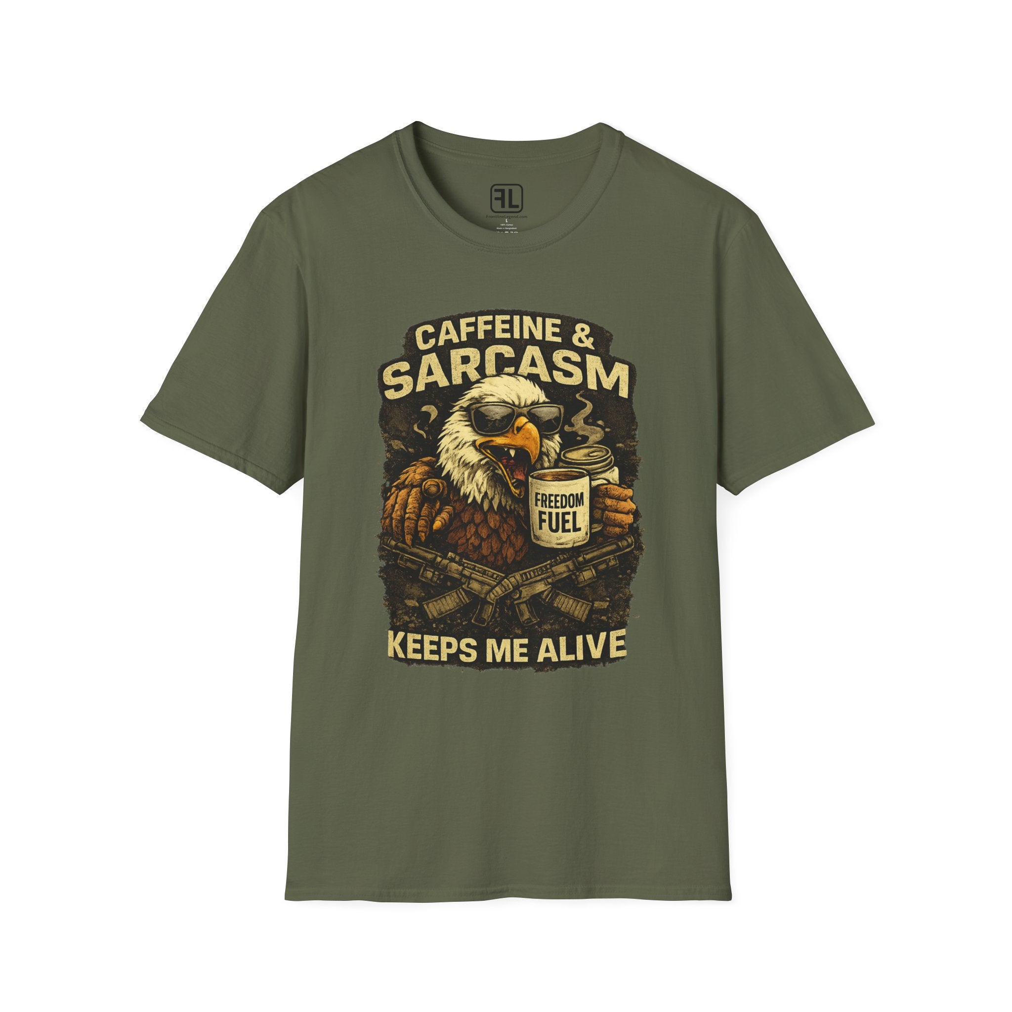 Caffeine and Sarcasm T-Shirt