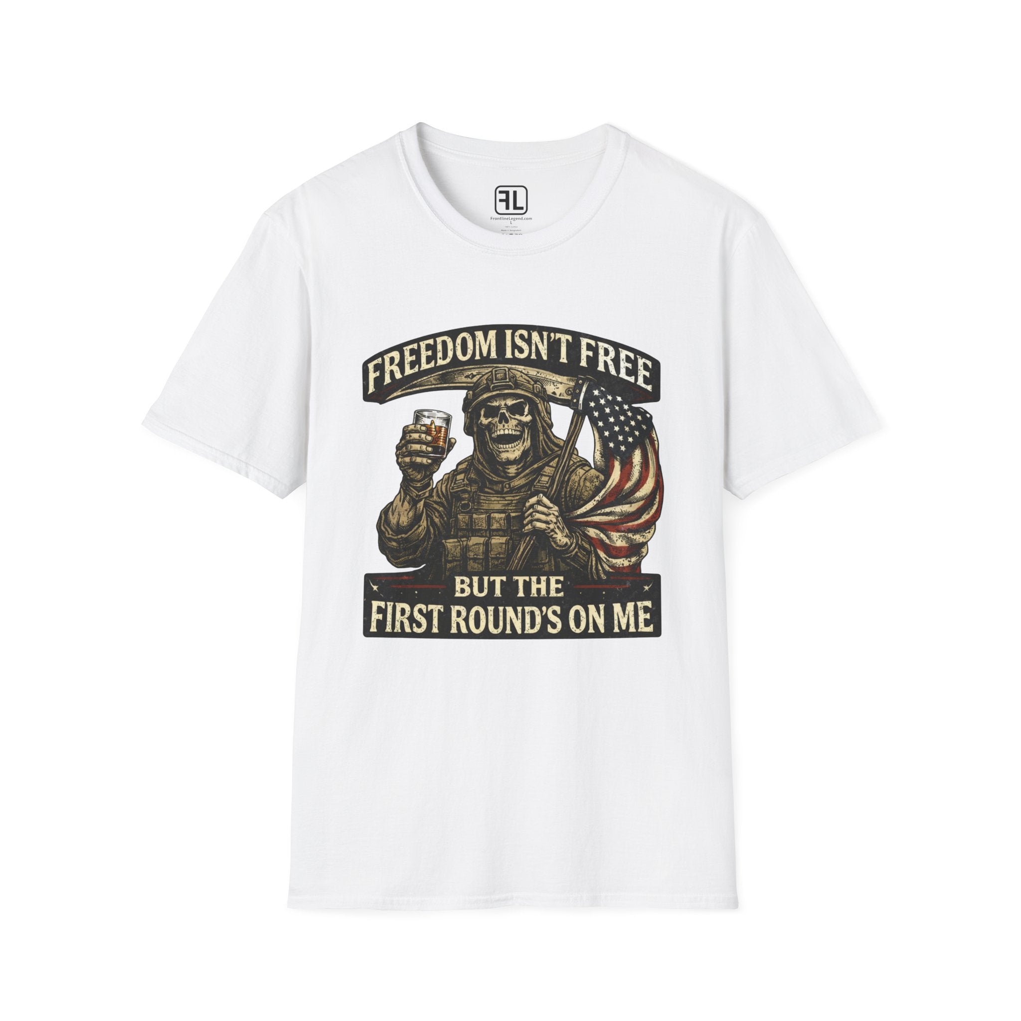 Freedom Isn't Free 1st Round's On Me T-Shirt
