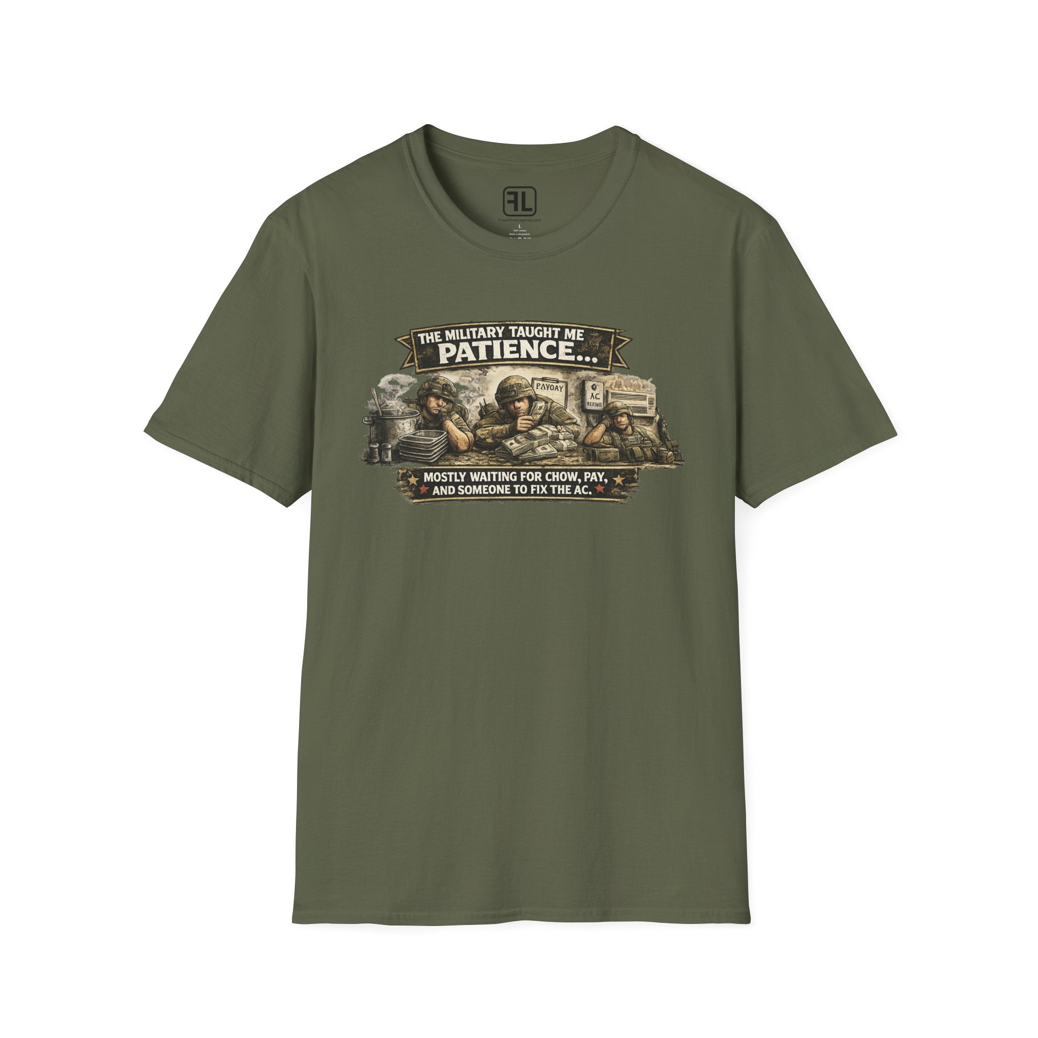 The Military Taught Me Patience T-Shirt