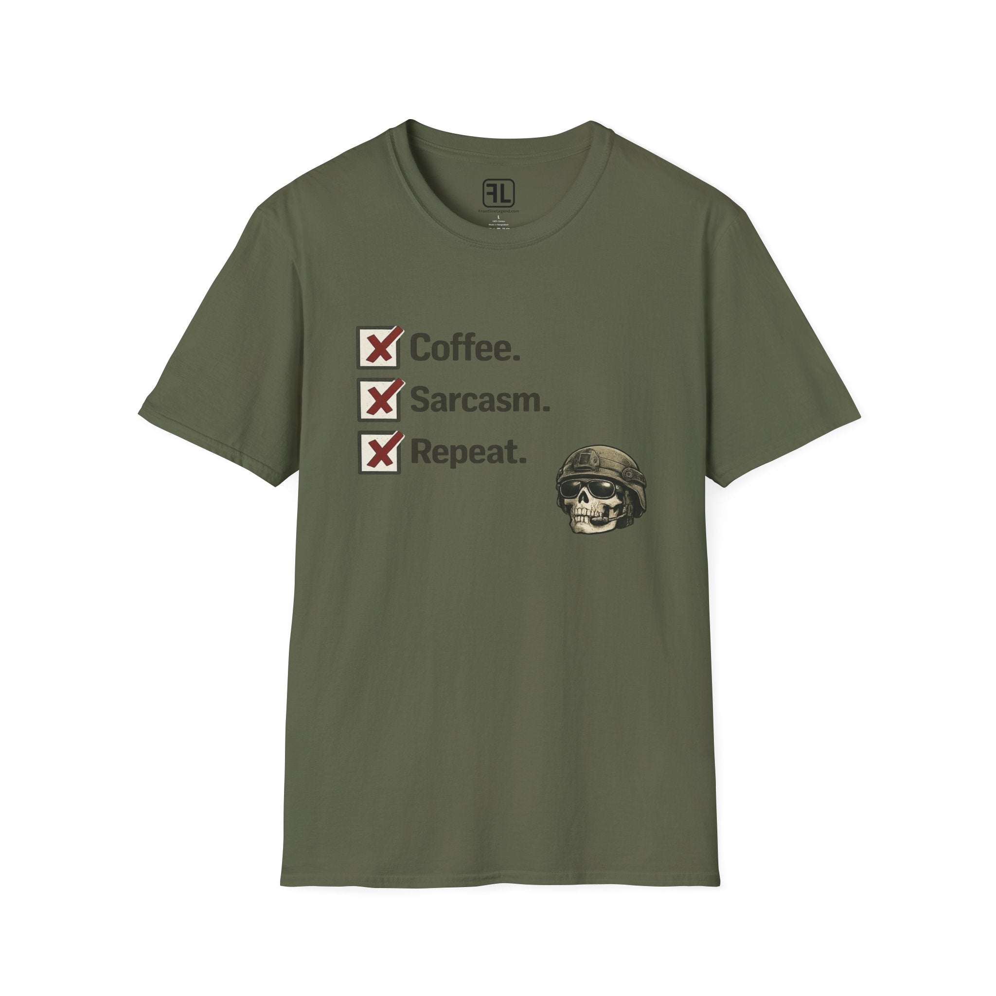 Coffee Sarcasm Repeat T-Shirt