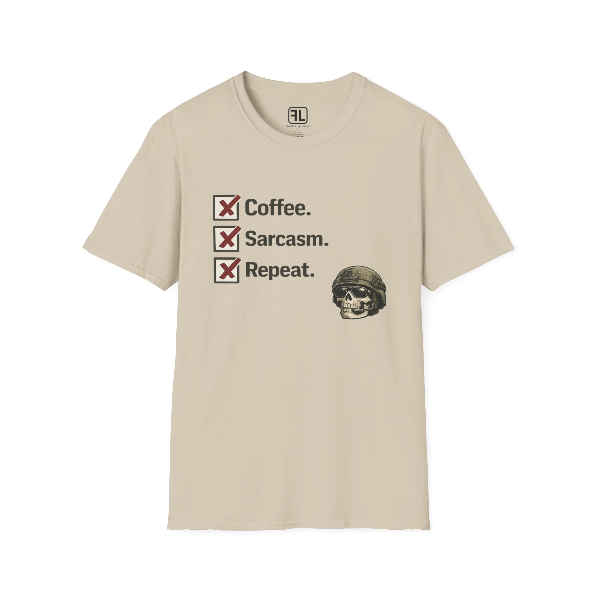 Coffee Sarcasm Repeat T-Shirt