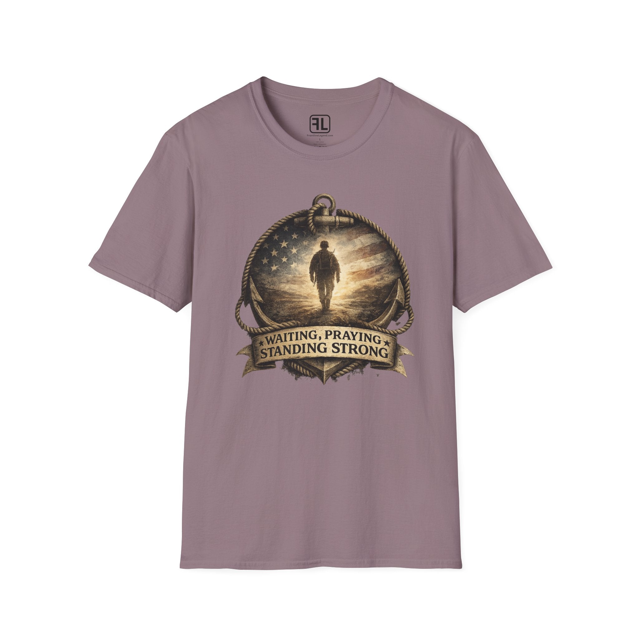 Waiting, Praying Standing Strong T-Shirt