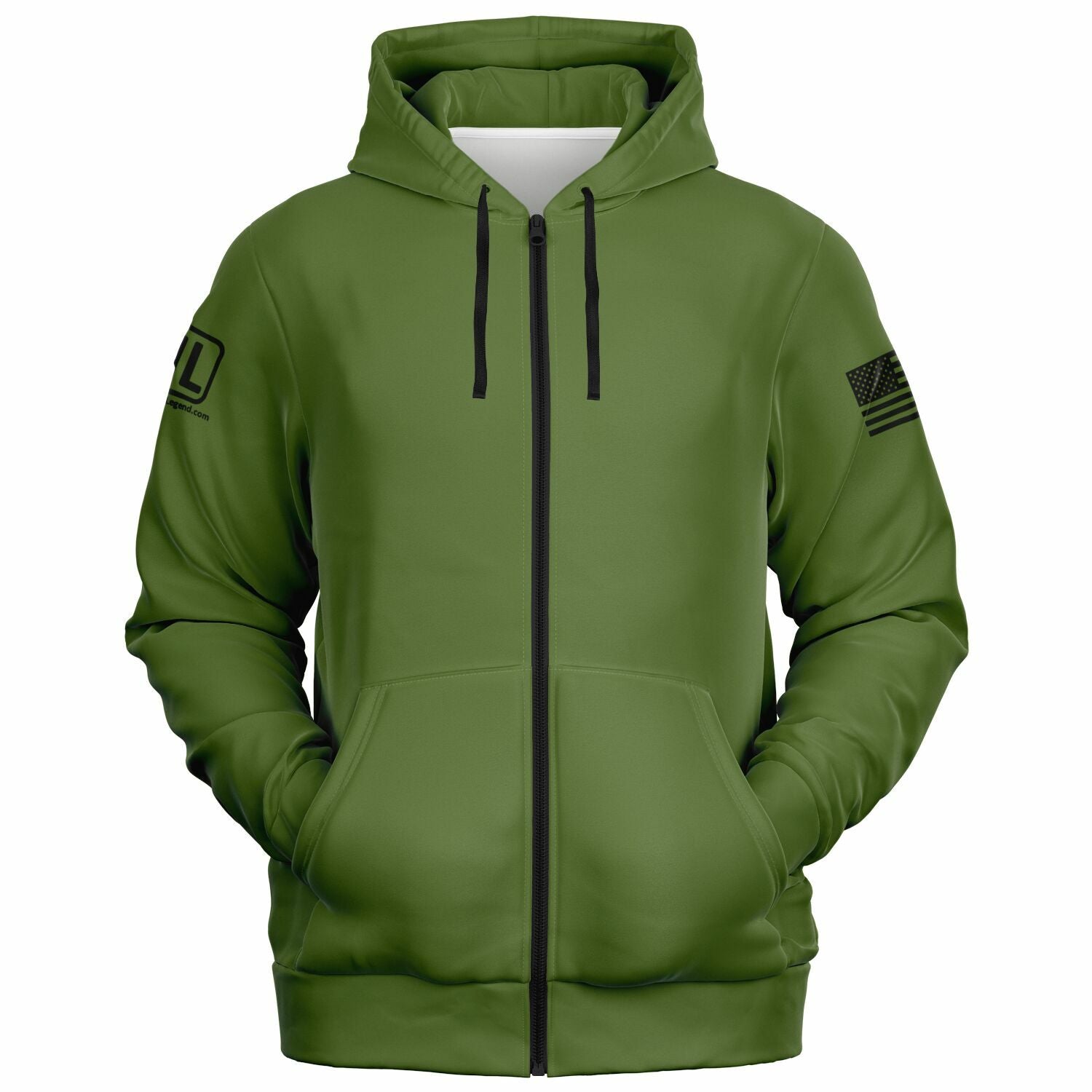 Veteran AF Athletic Zip-Up Hoodie