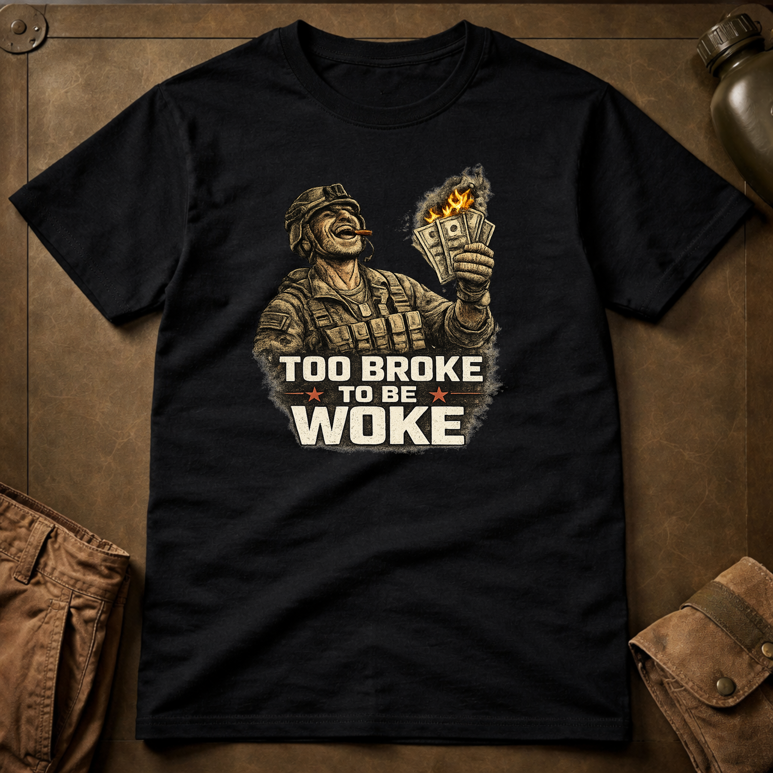 Too Broke To Be Woke T-Shirt