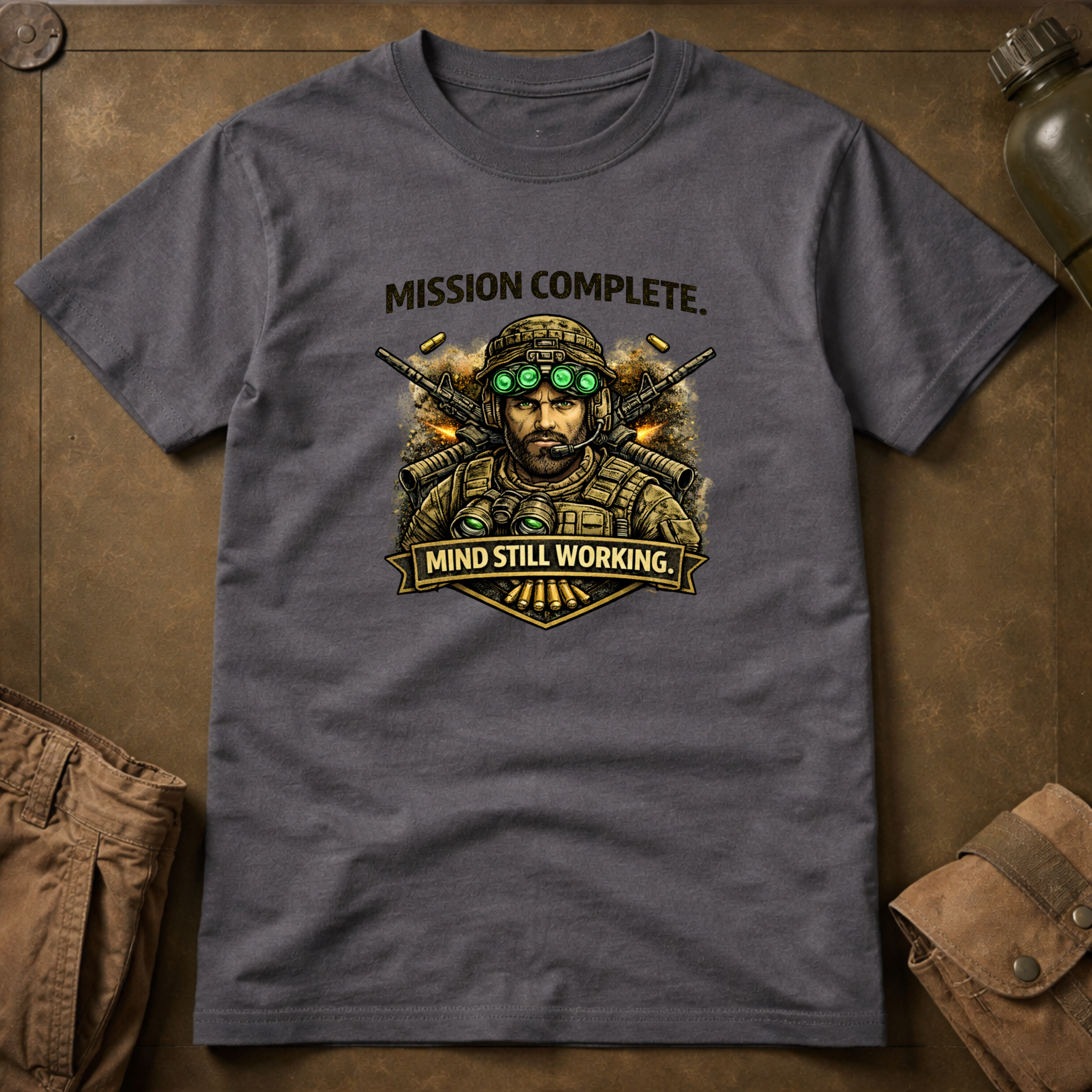Mission Complete Mind Still Working T-Shirt