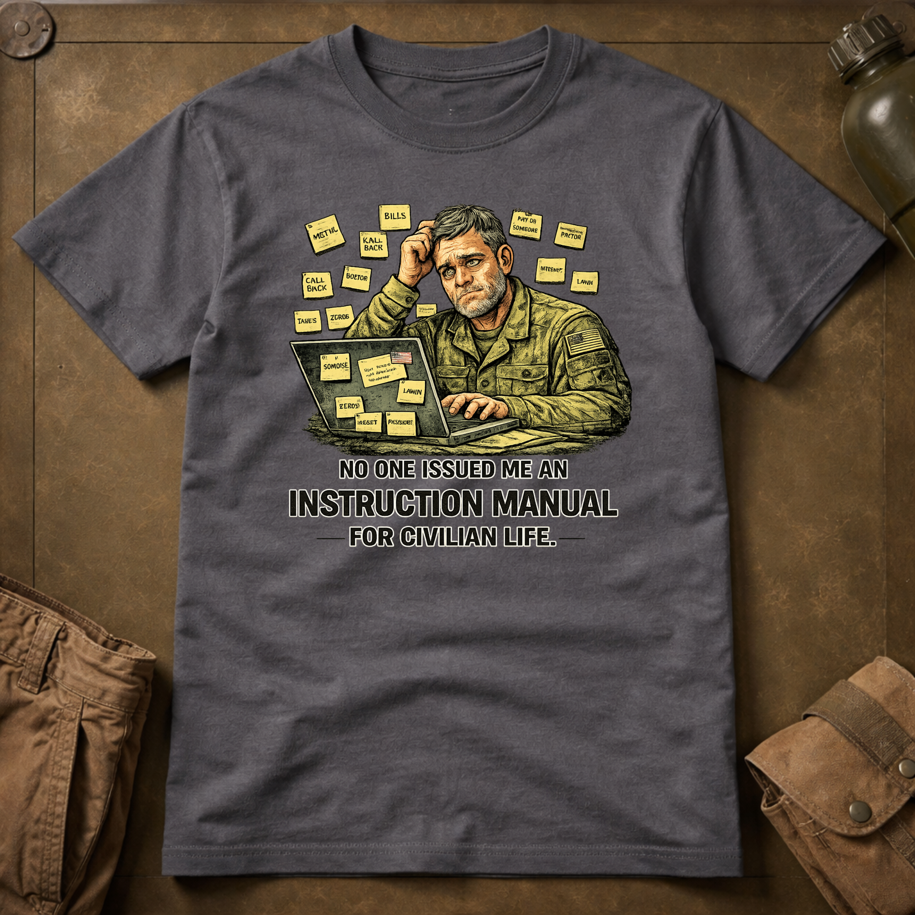 Instruction Manual For Civilian Life T-Shirt