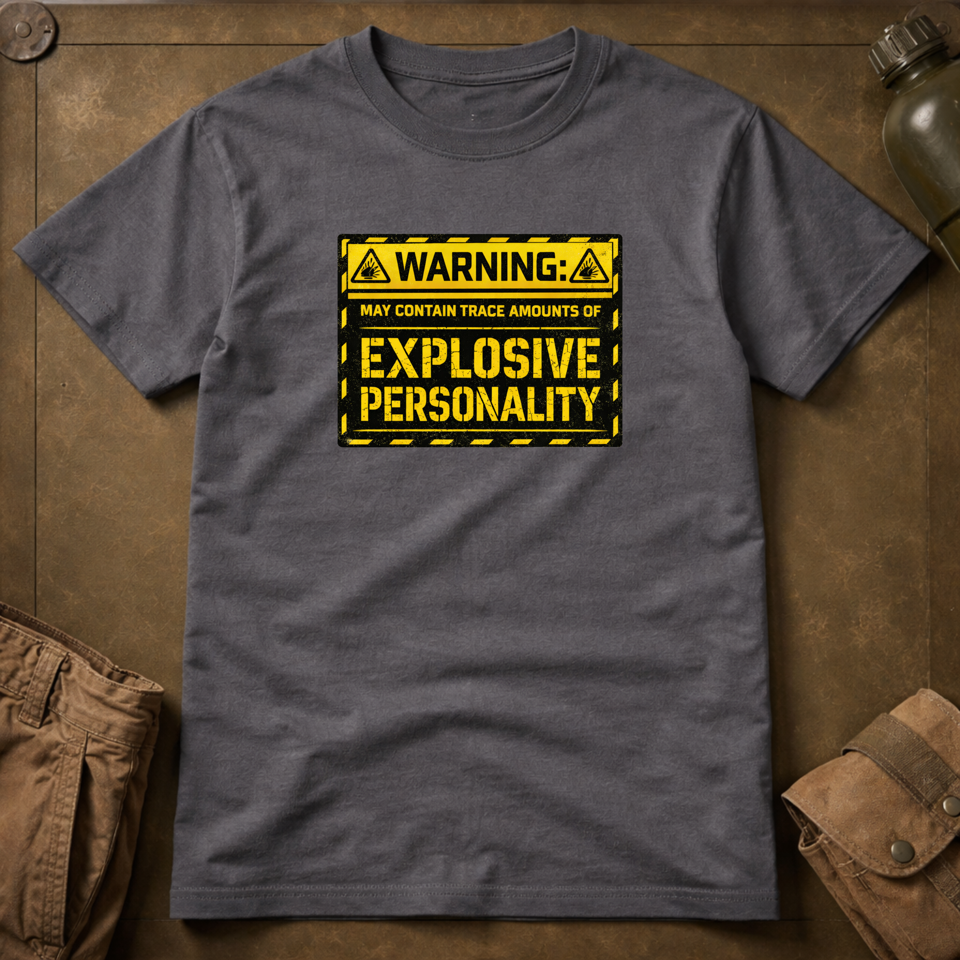 Warning Explosive Personality T-Shirt