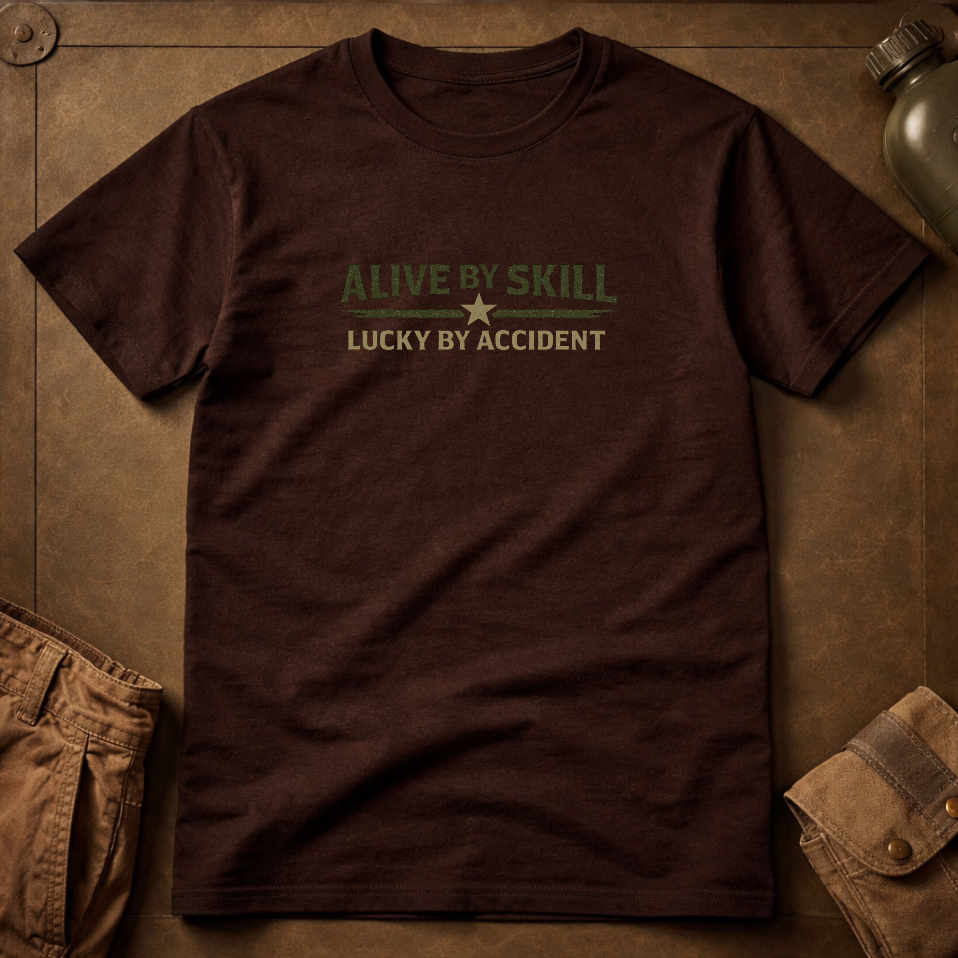 Alive By Skill Lucky By Accident T-Shirt