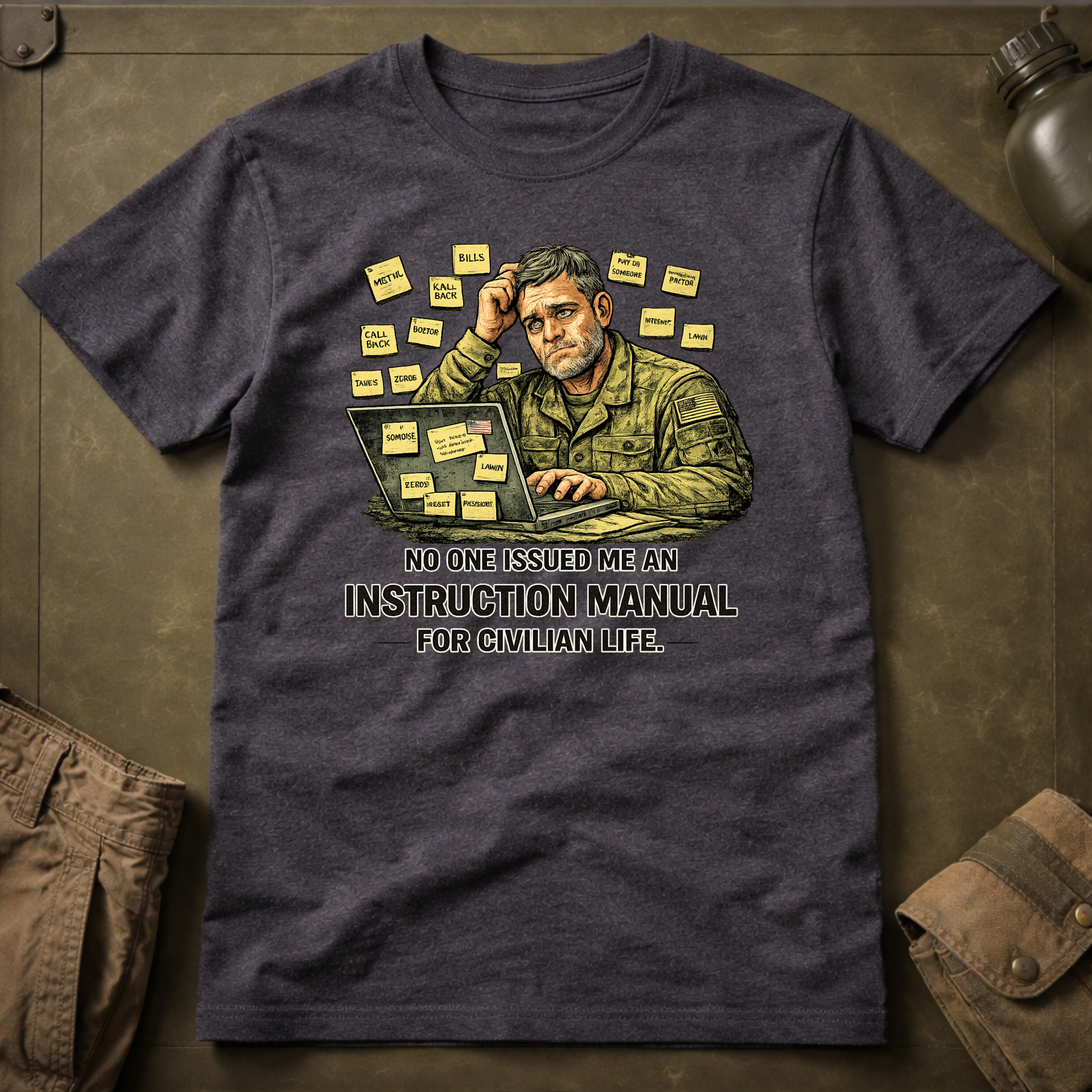 Instruction Manual For Civilian Life T-Shirt