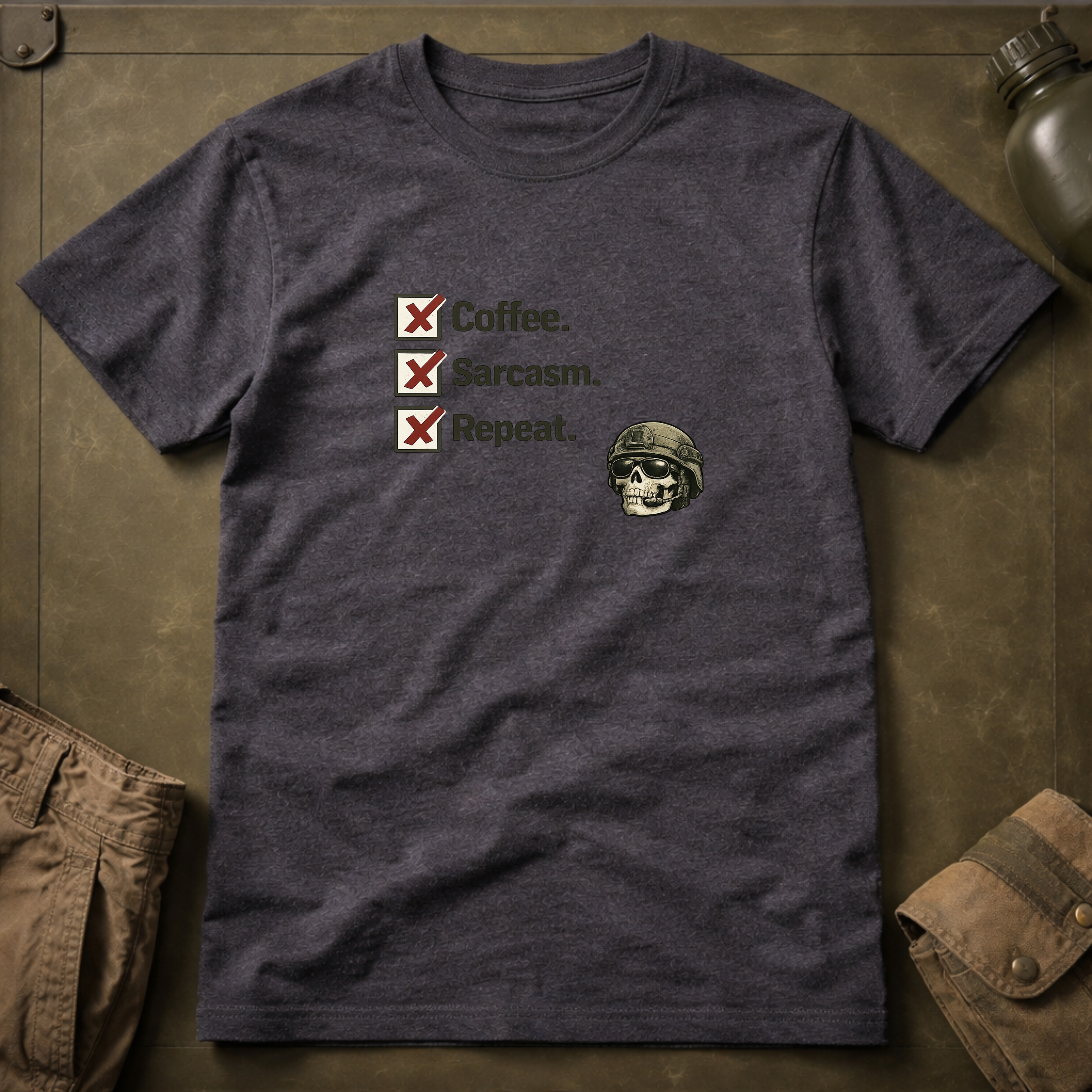 Coffee Sarcasm Repeat T-Shirt