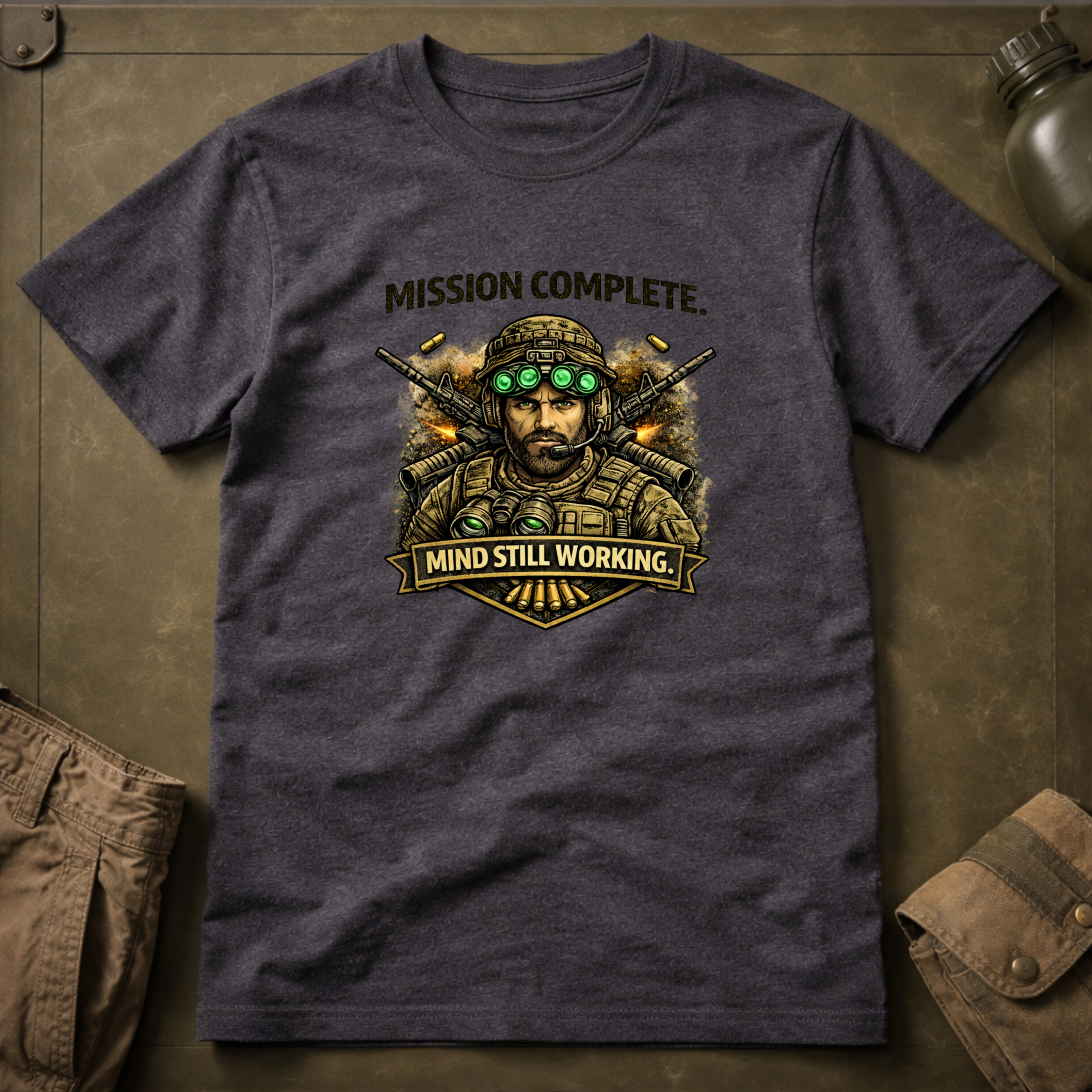 Mission Complete Mind Still Working T-Shirt