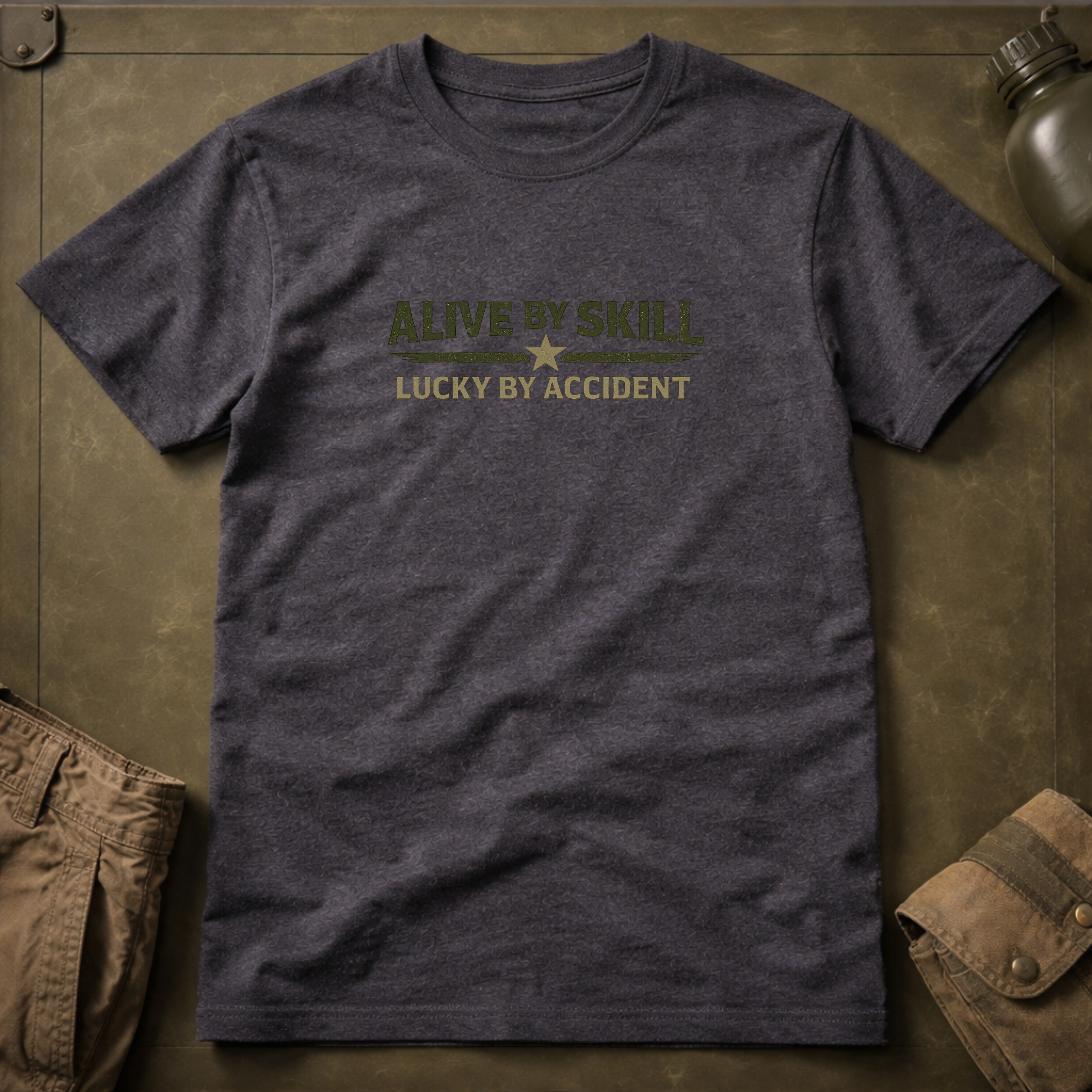 Alive By Skill Lucky By Accident T-Shirt