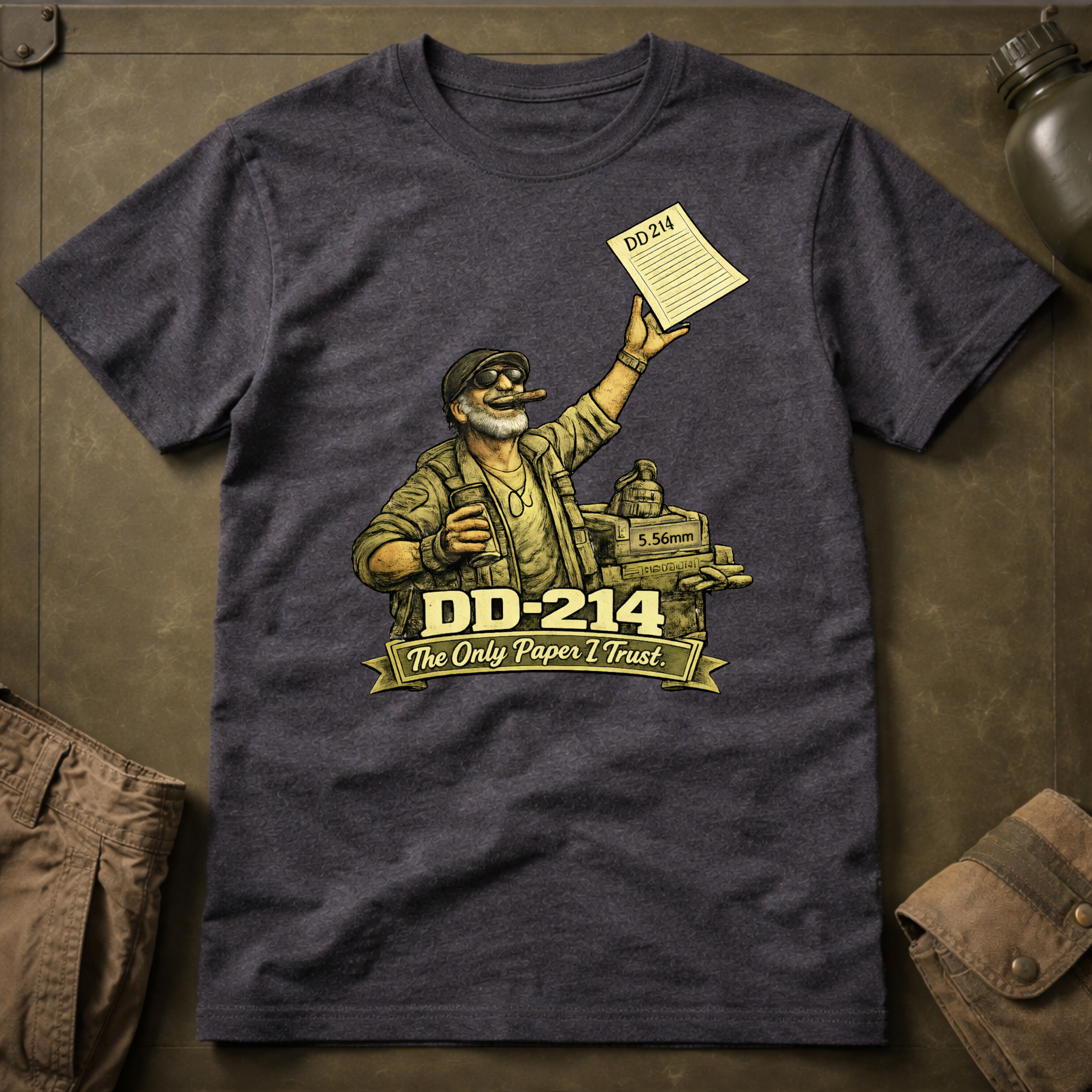 DD-214 Only Paper I Trust T-Shirt