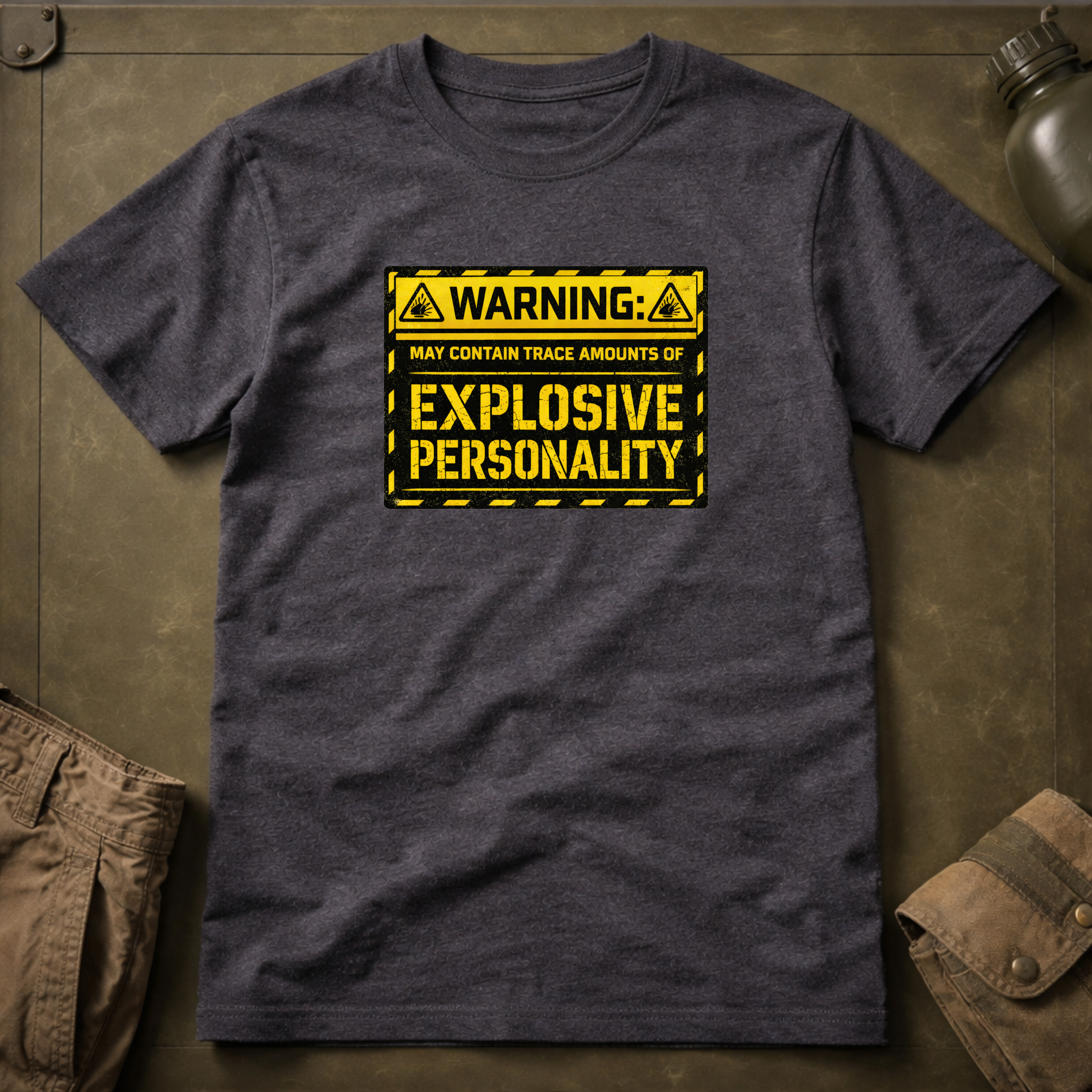 Warning Explosive Personality T-Shirt