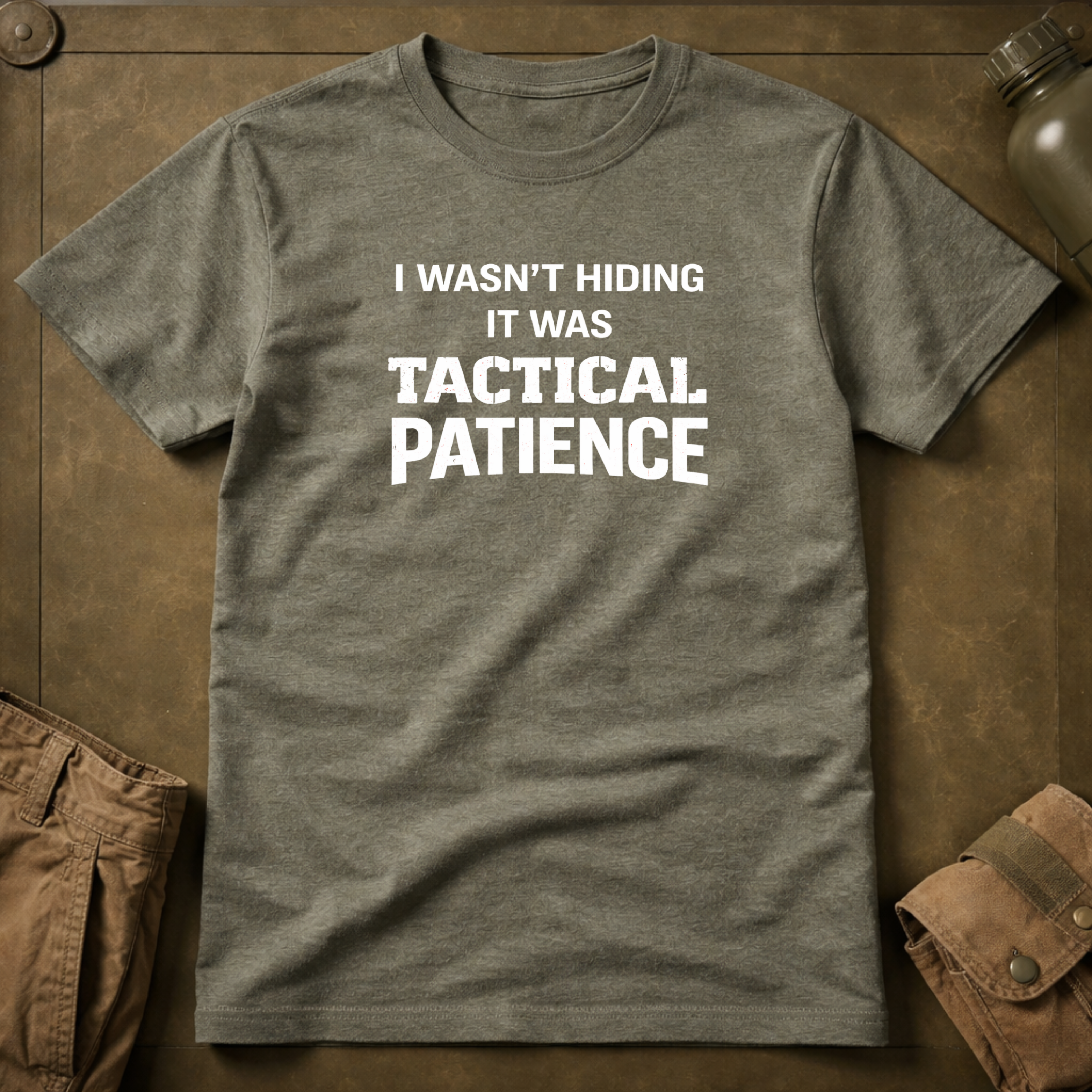 I Wasn't Hiding It Was Tactical Patience T-Shirt