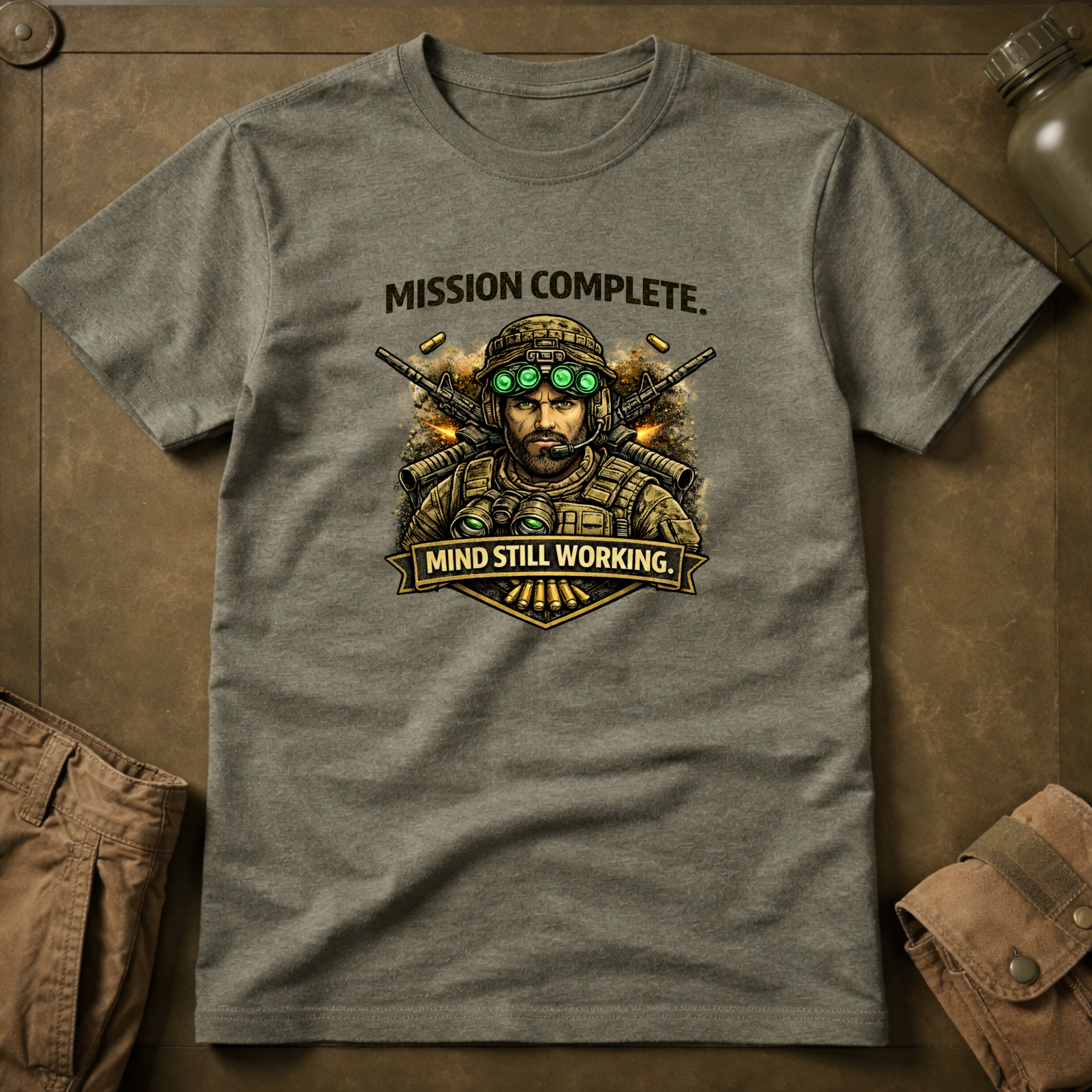 Mission Complete Mind Still Working T-Shirt