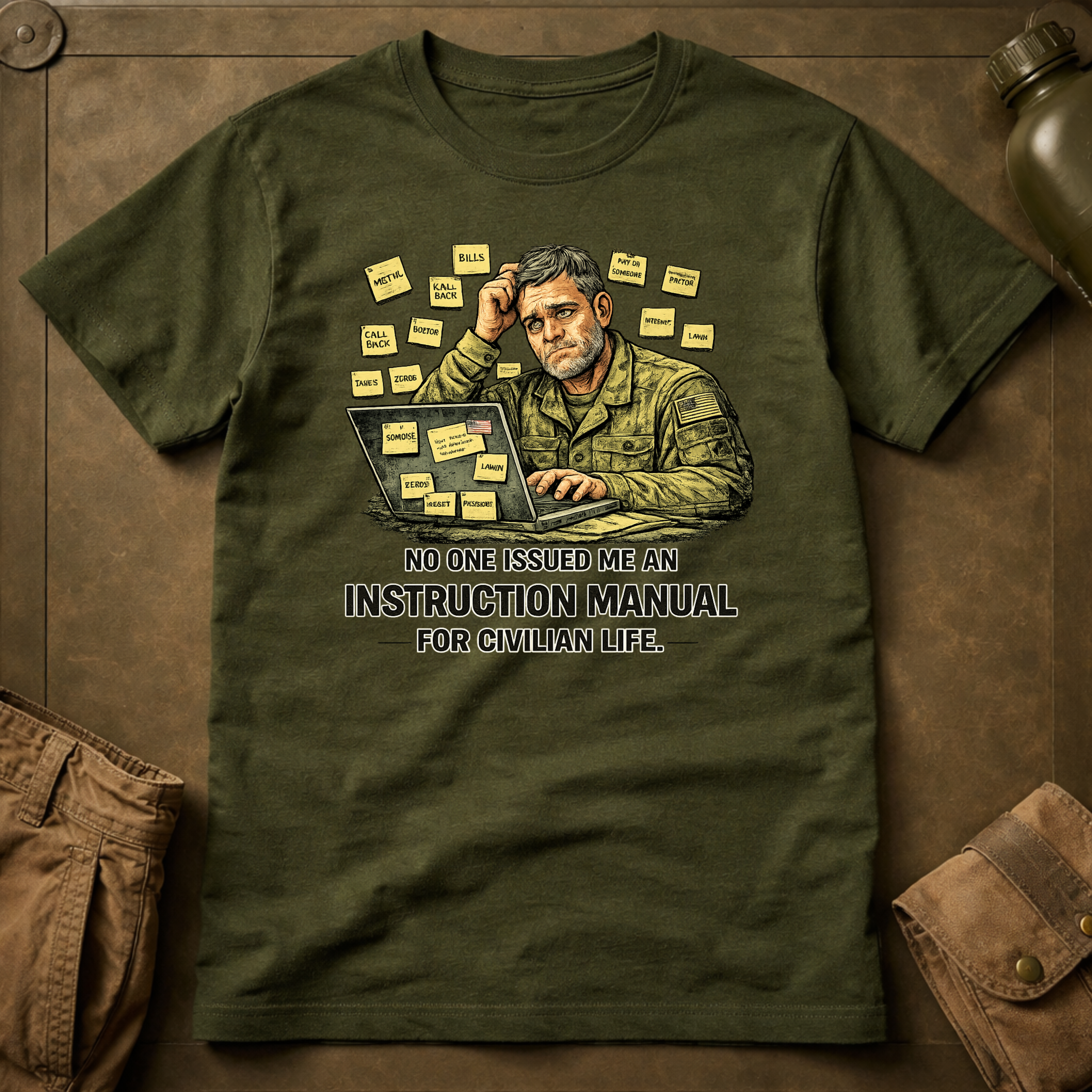 Instruction Manual For Civilian Life T-Shirt