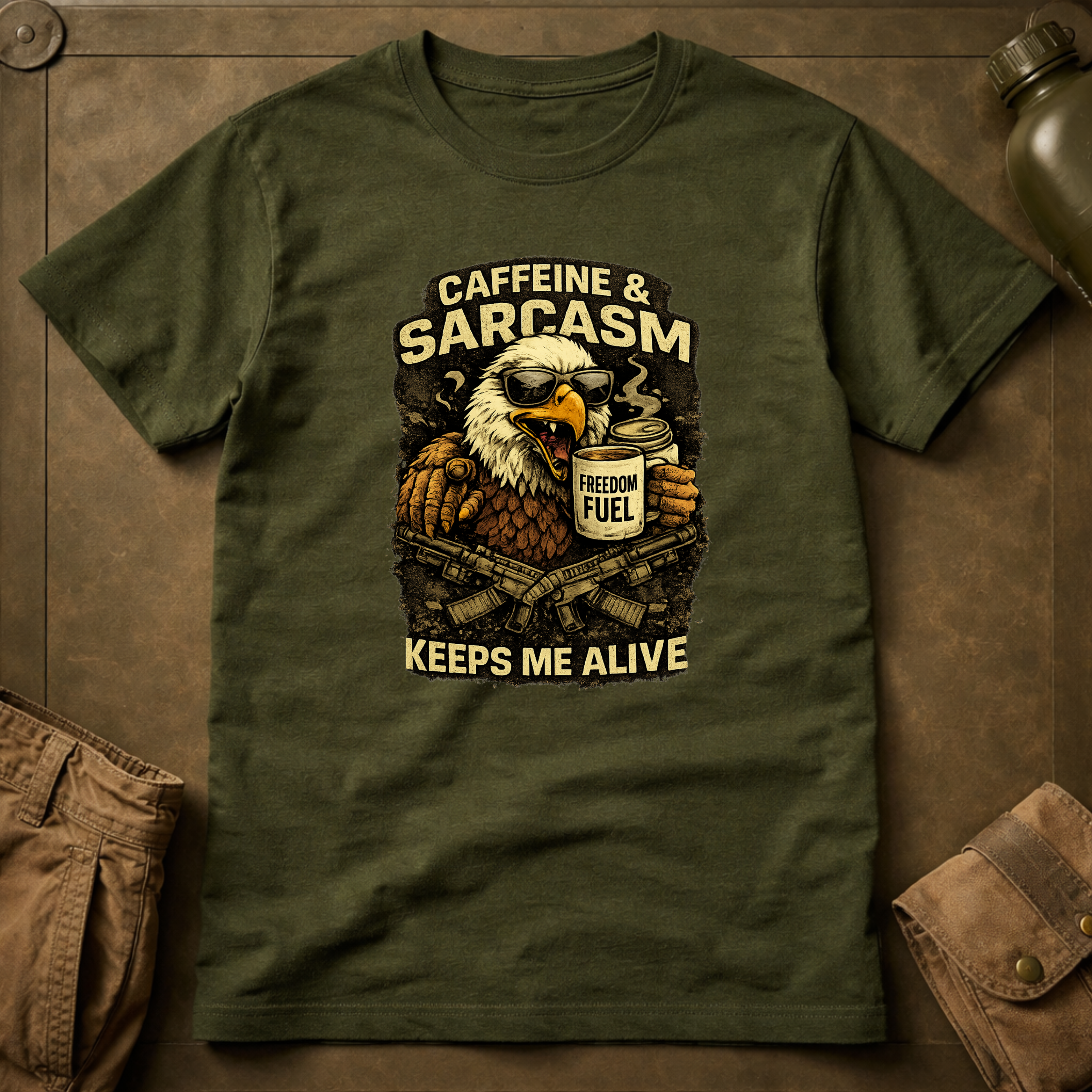 Caffeine and Sarcasm T-Shirt