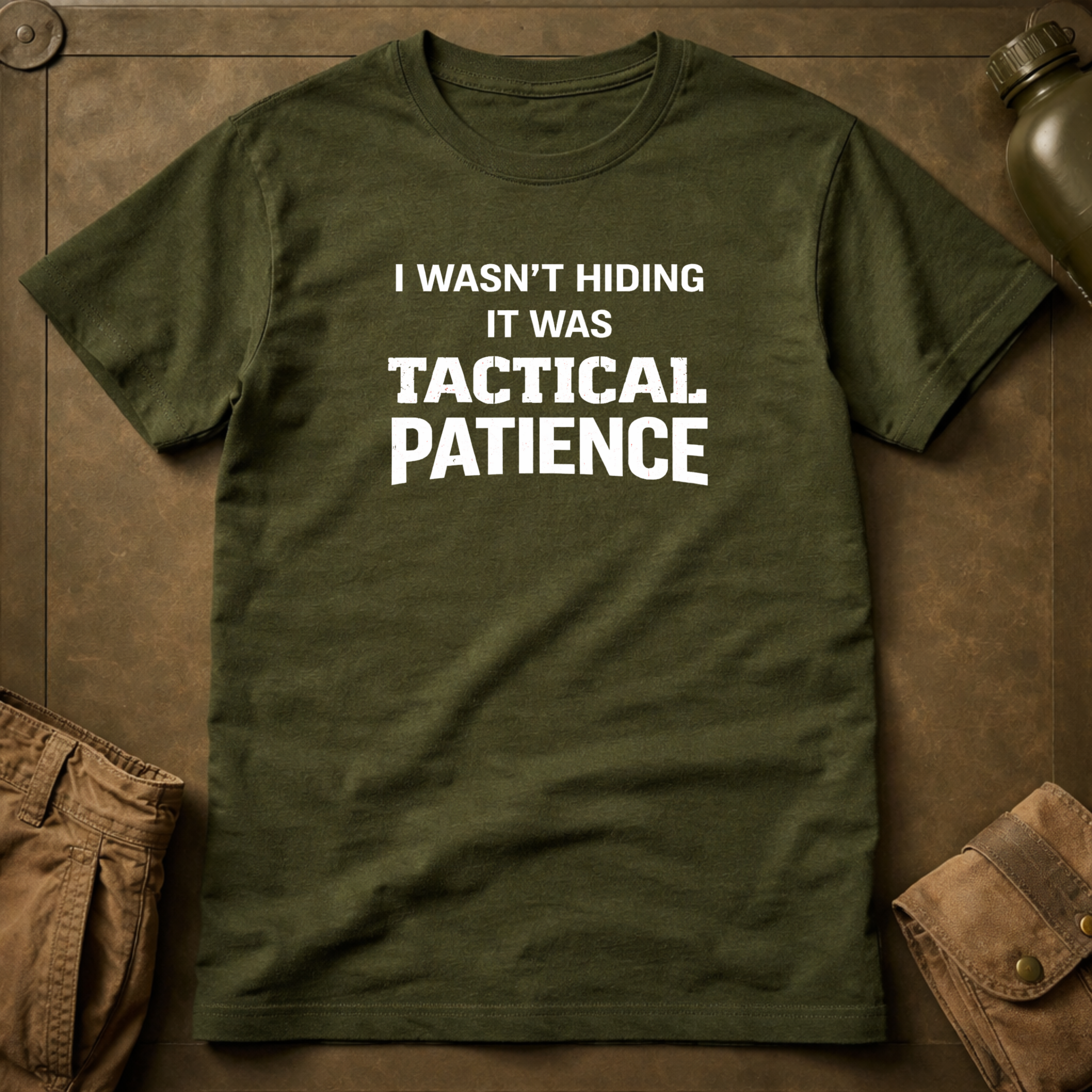I Wasn't Hiding It Was Tactical Patience T-Shirt