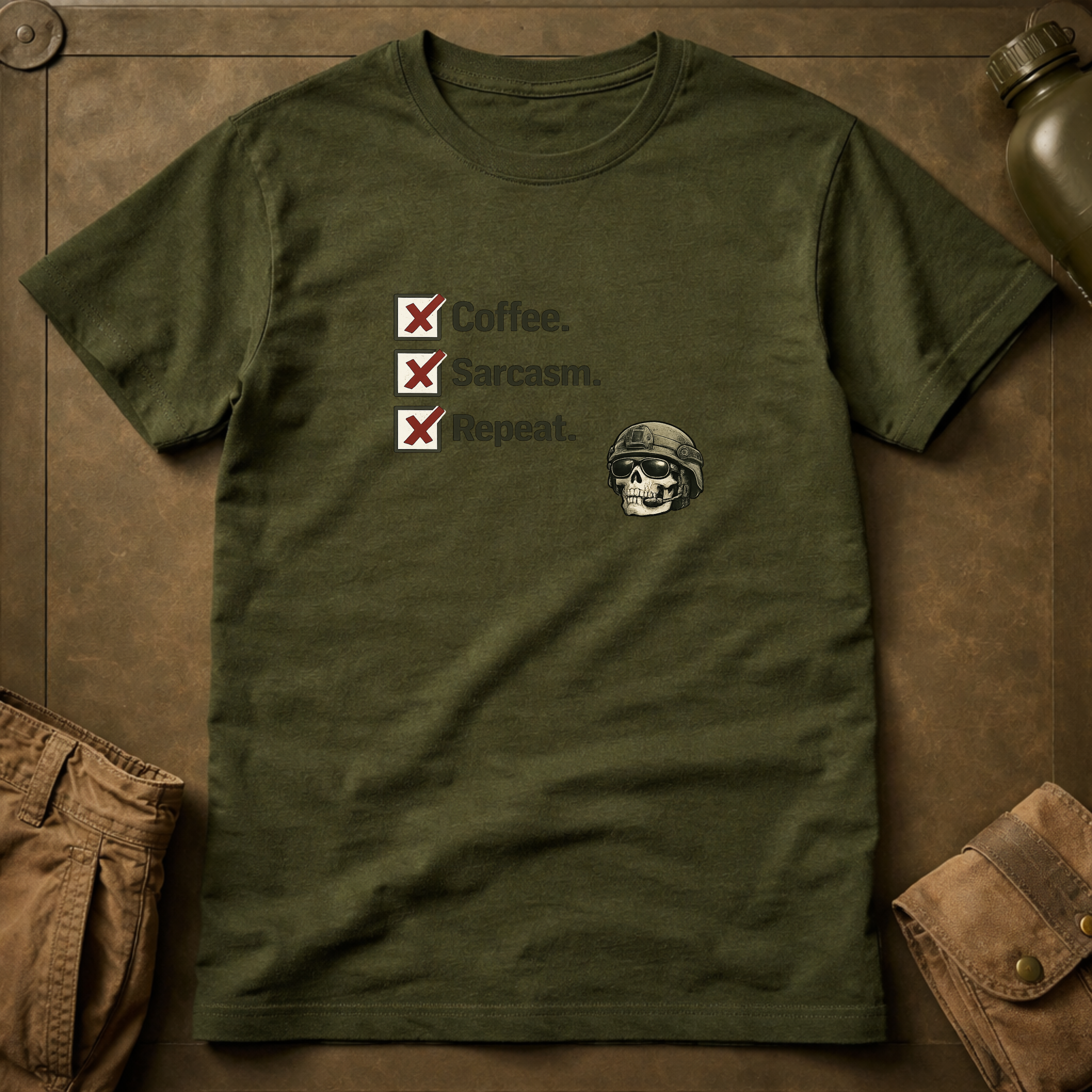 Coffee Sarcasm Repeat T-Shirt