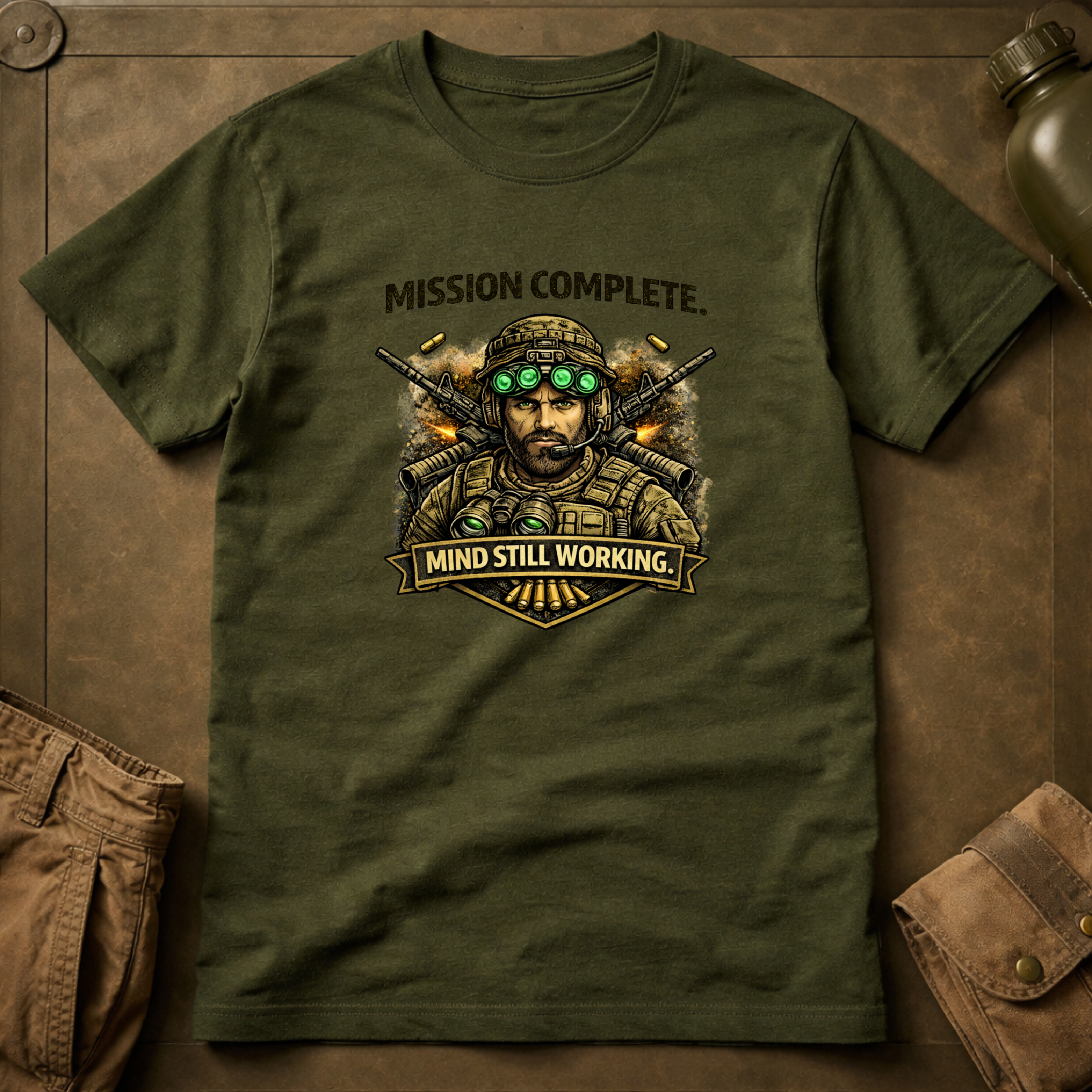 Mission Complete Mind Still Working T-Shirt