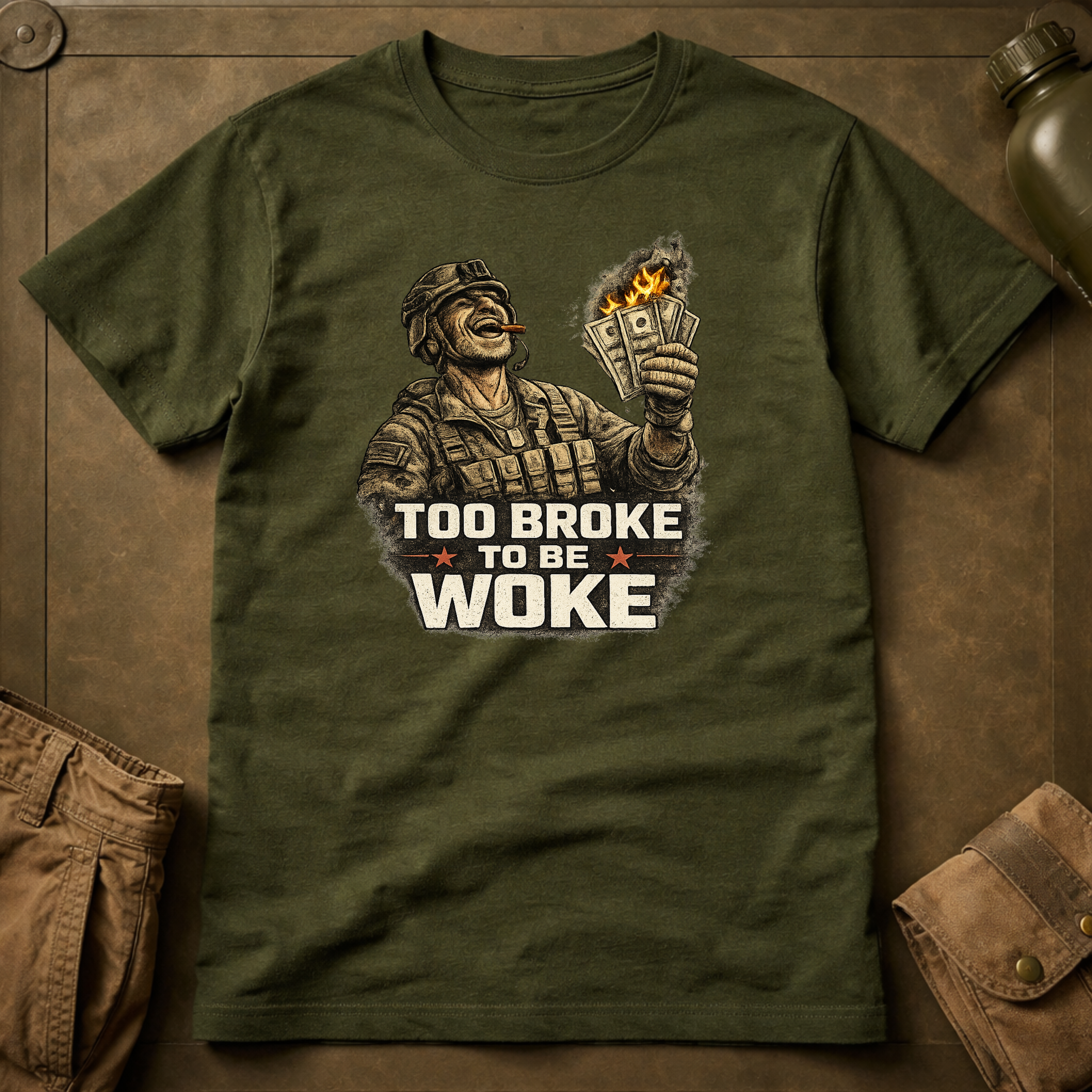 Too Broke To Be Woke T-Shirt