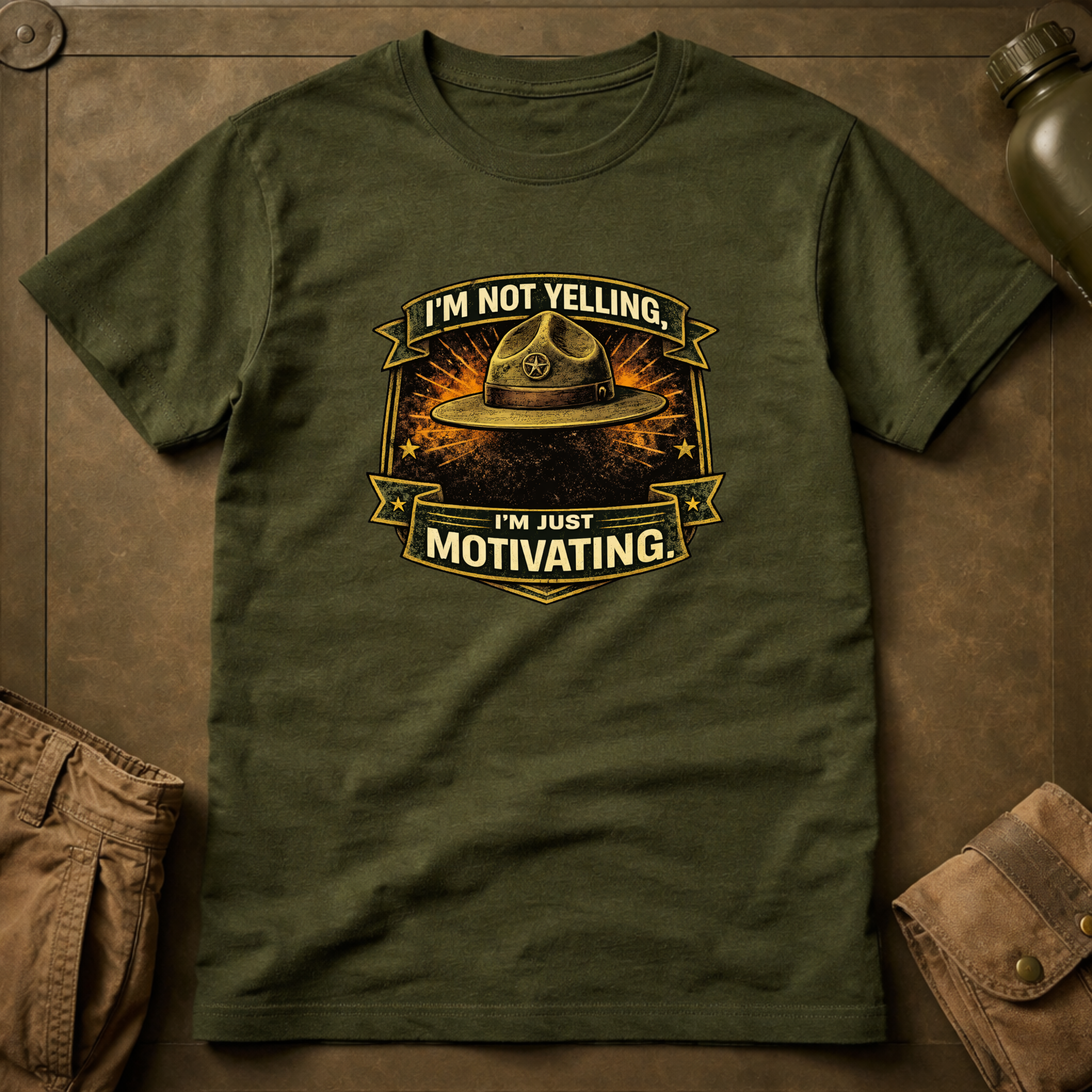 I'm Not Yelling I'm Motivating T-Shirt