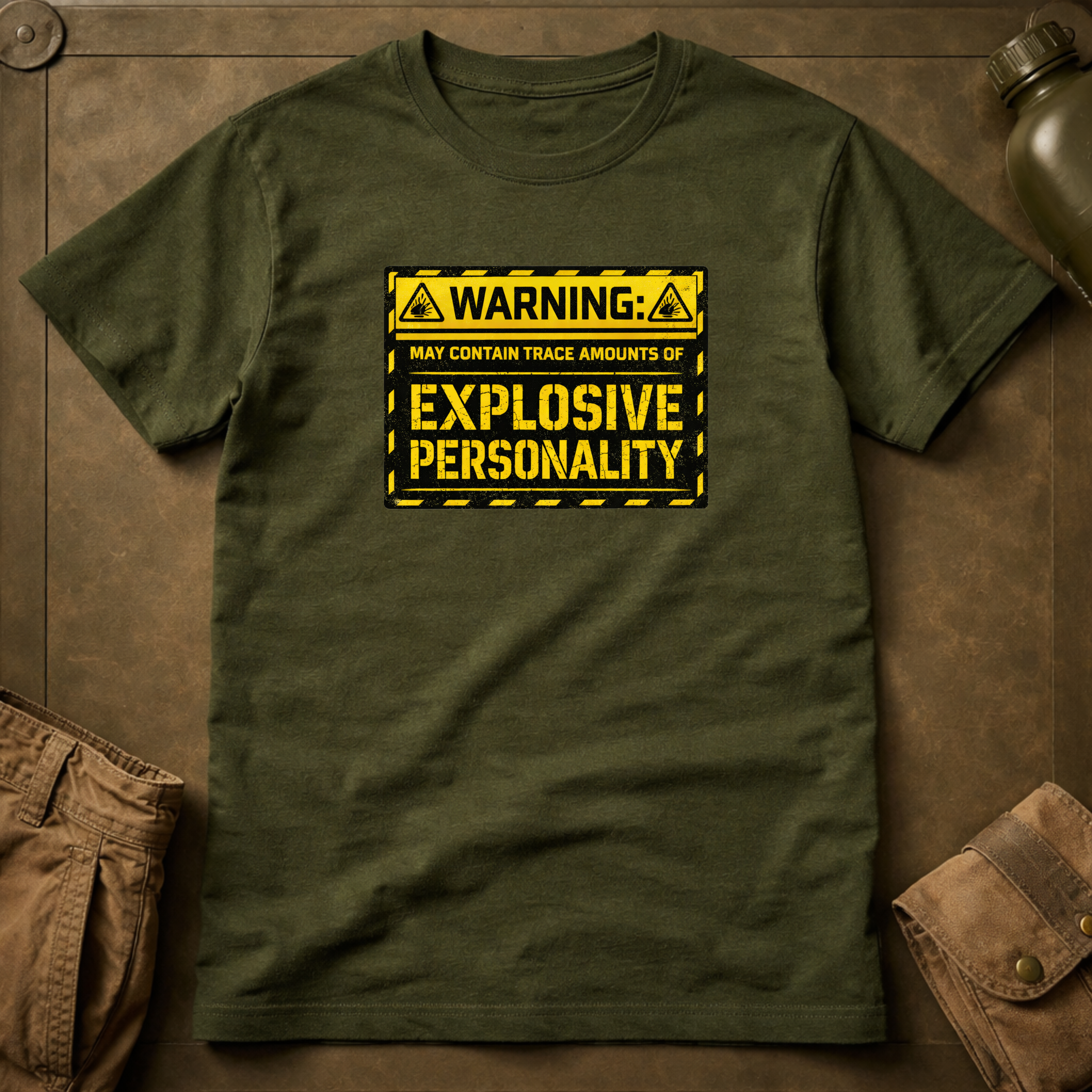 Warning Explosive Personality T-Shirt