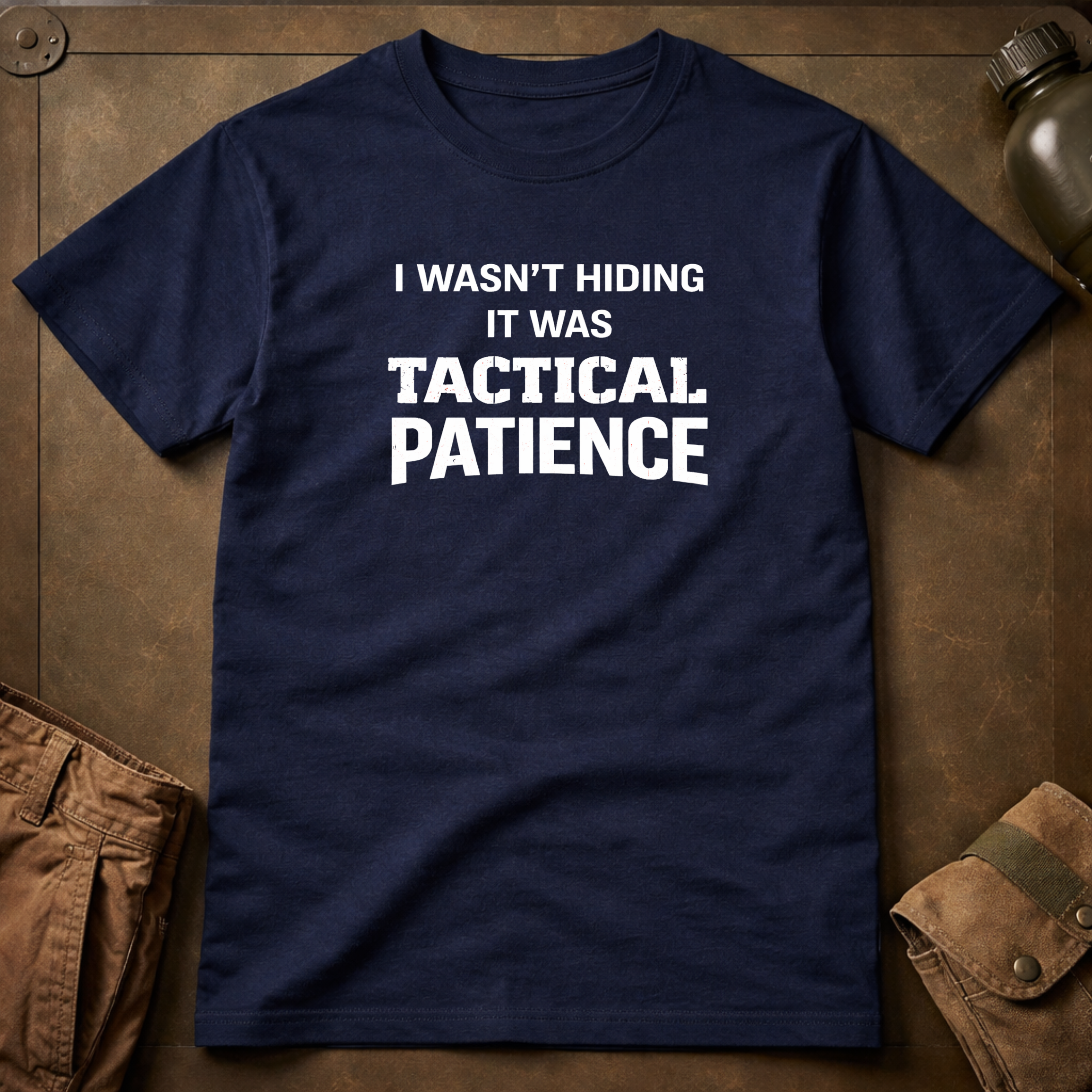 I Wasn't Hiding It Was Tactical Patience T-Shirt