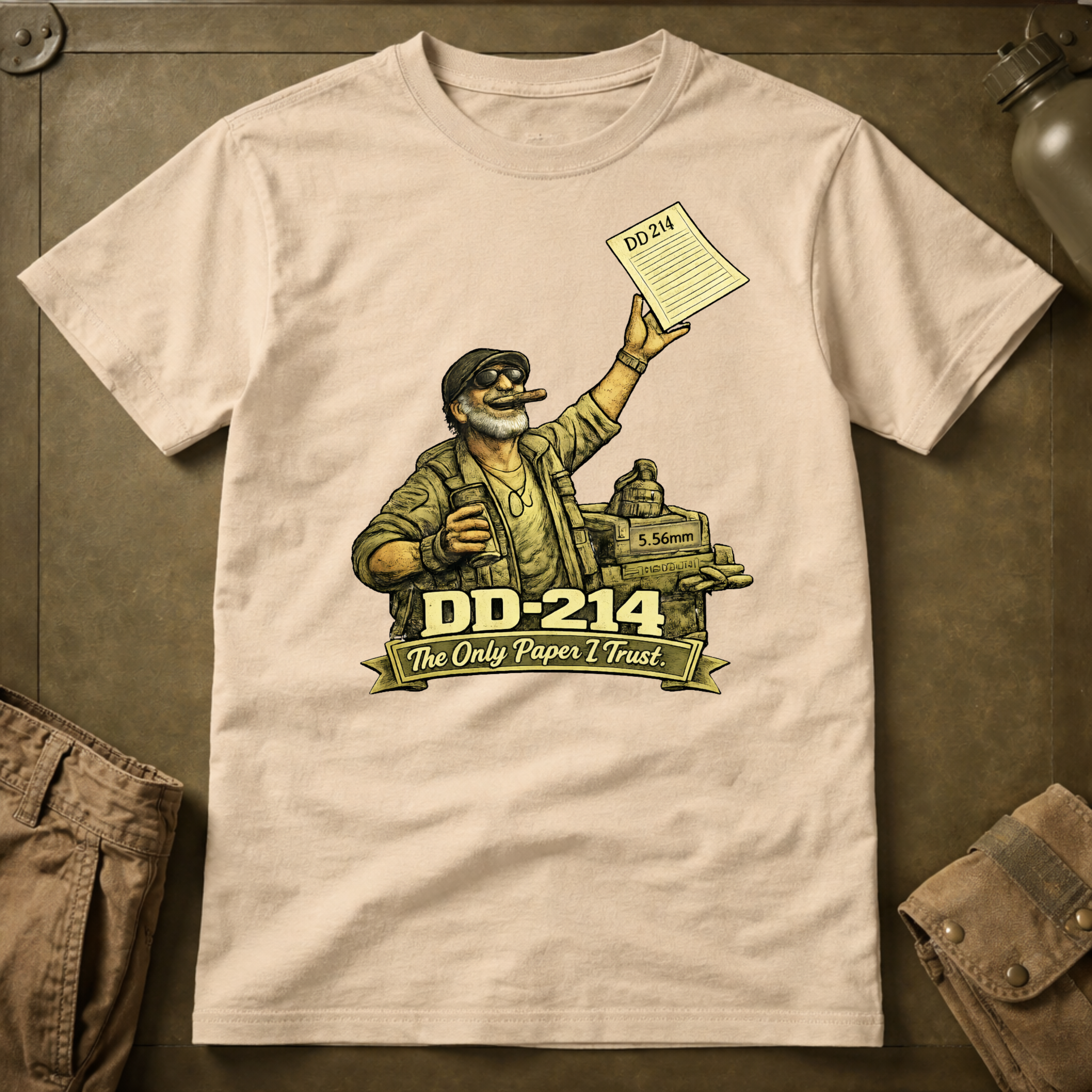 DD-214 Only Paper I Trust T-Shirt
