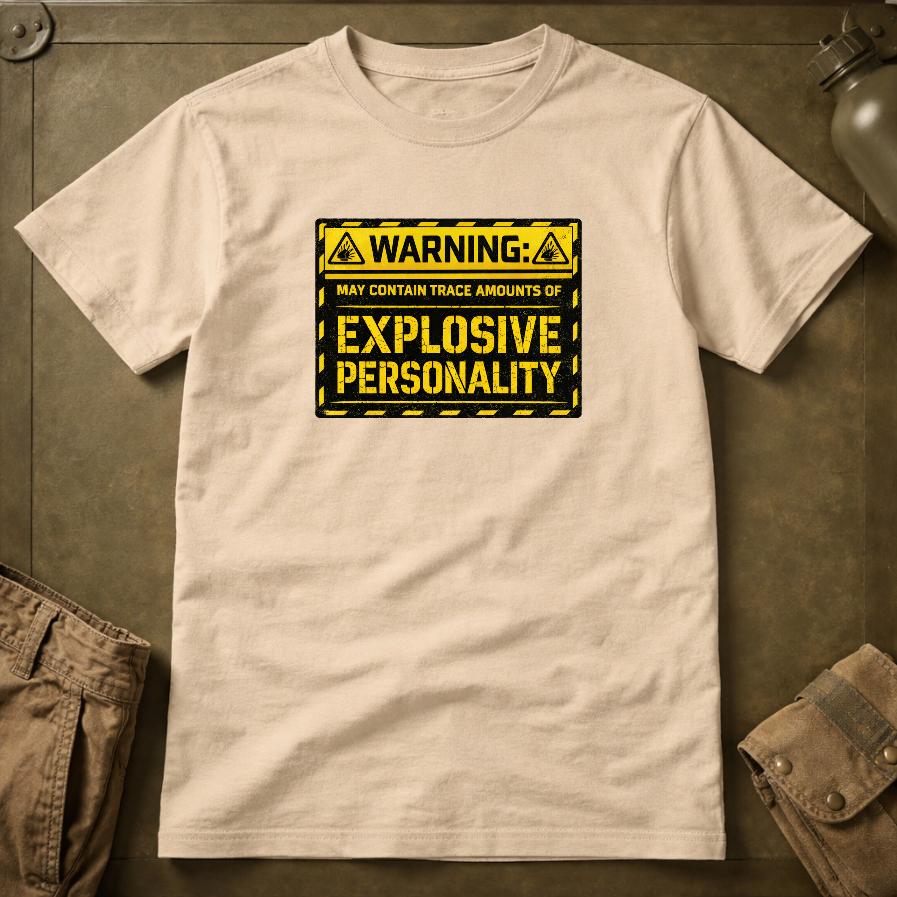Warning Explosive Personality T-Shirt