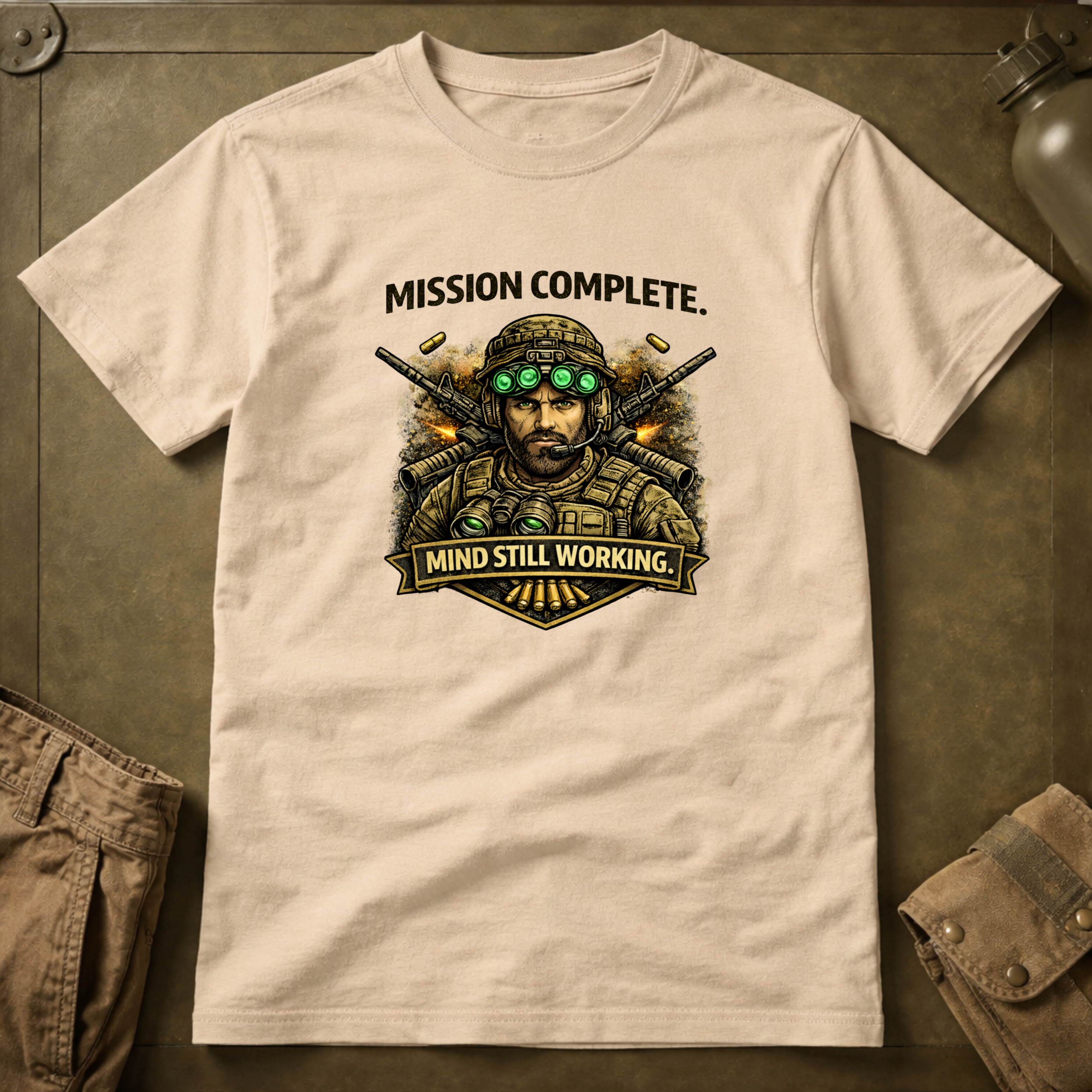Mission Complete Mind Still Working T-Shirt