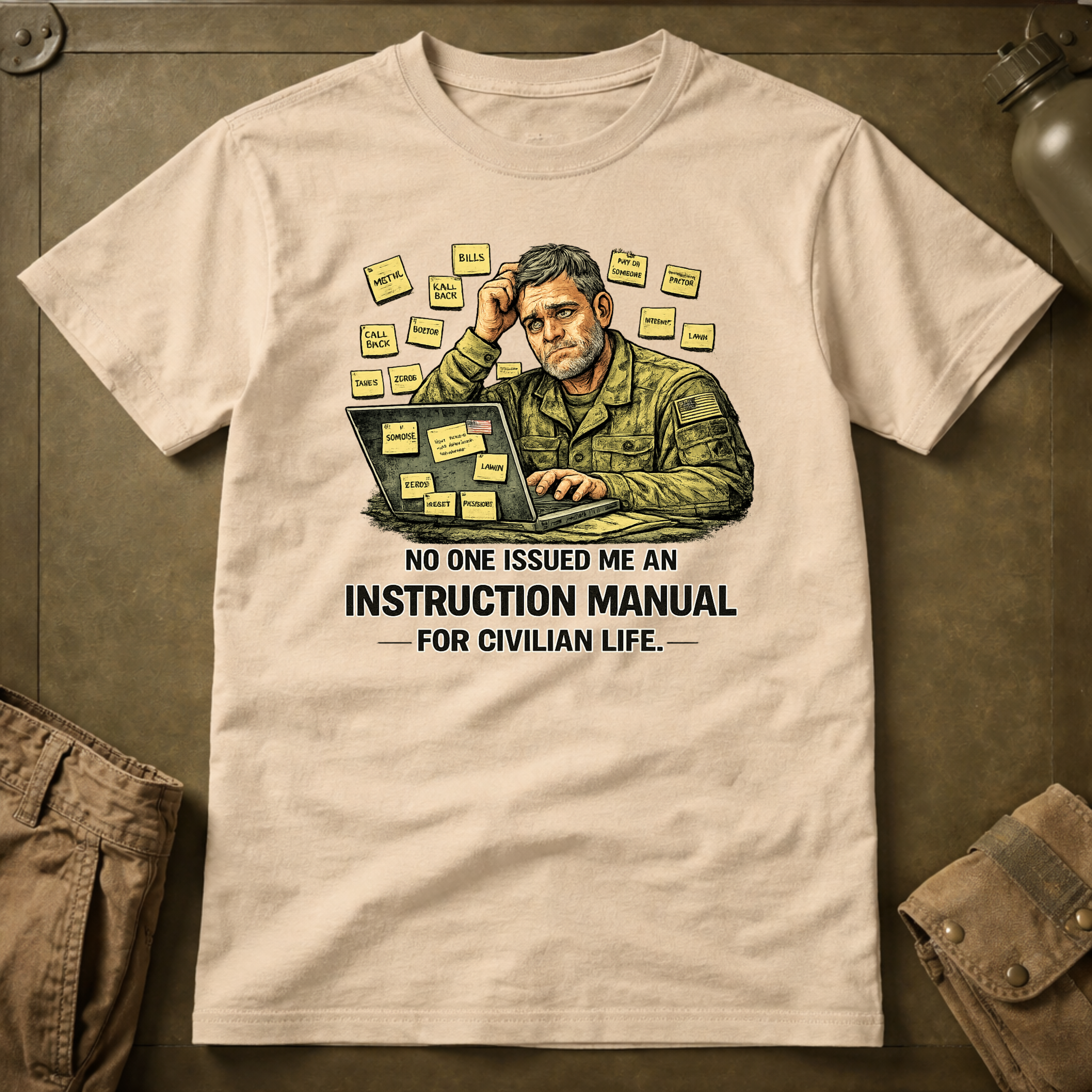 Instruction Manual For Civilian Life T-Shirt