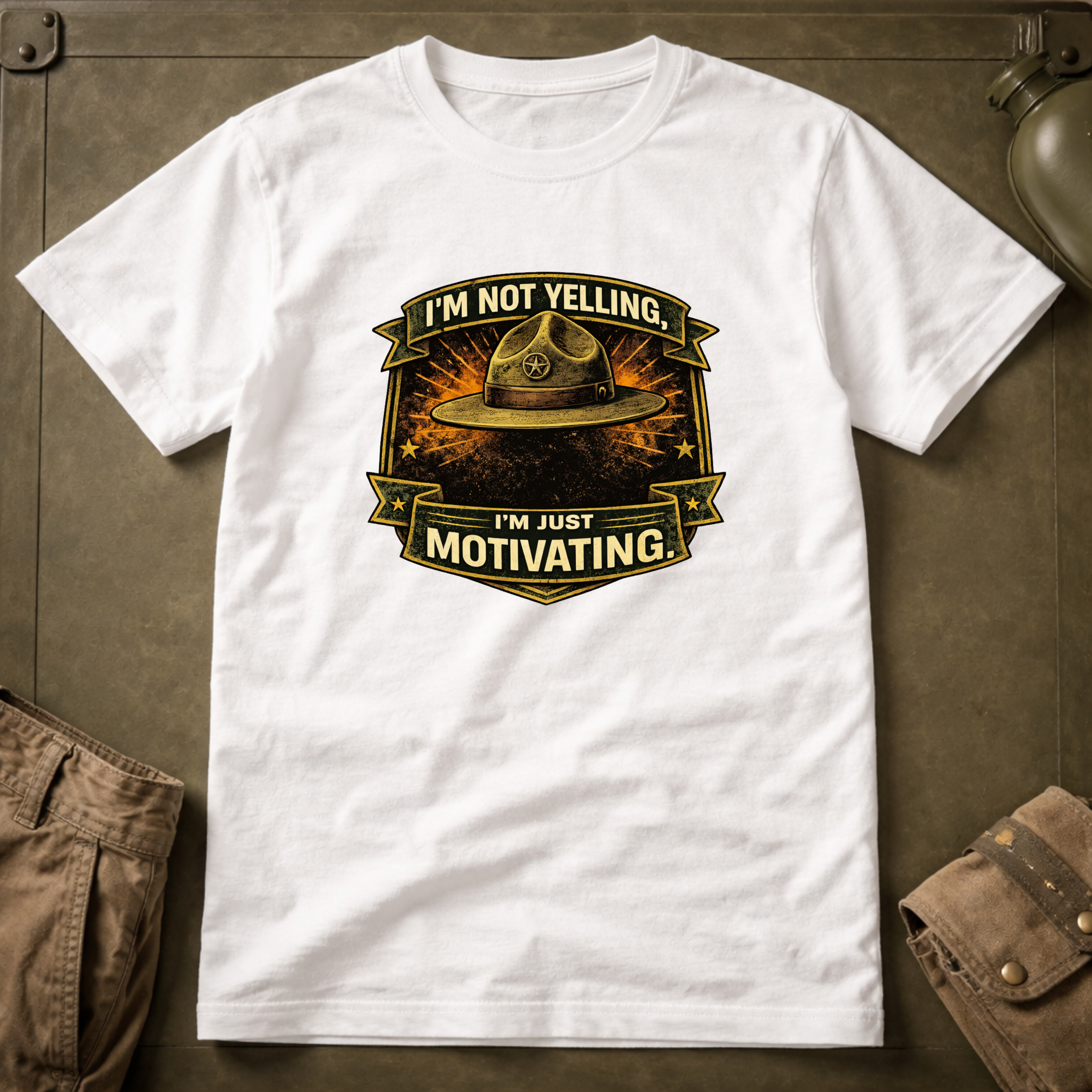 I'm Not Yelling I'm Motivating T-Shirt