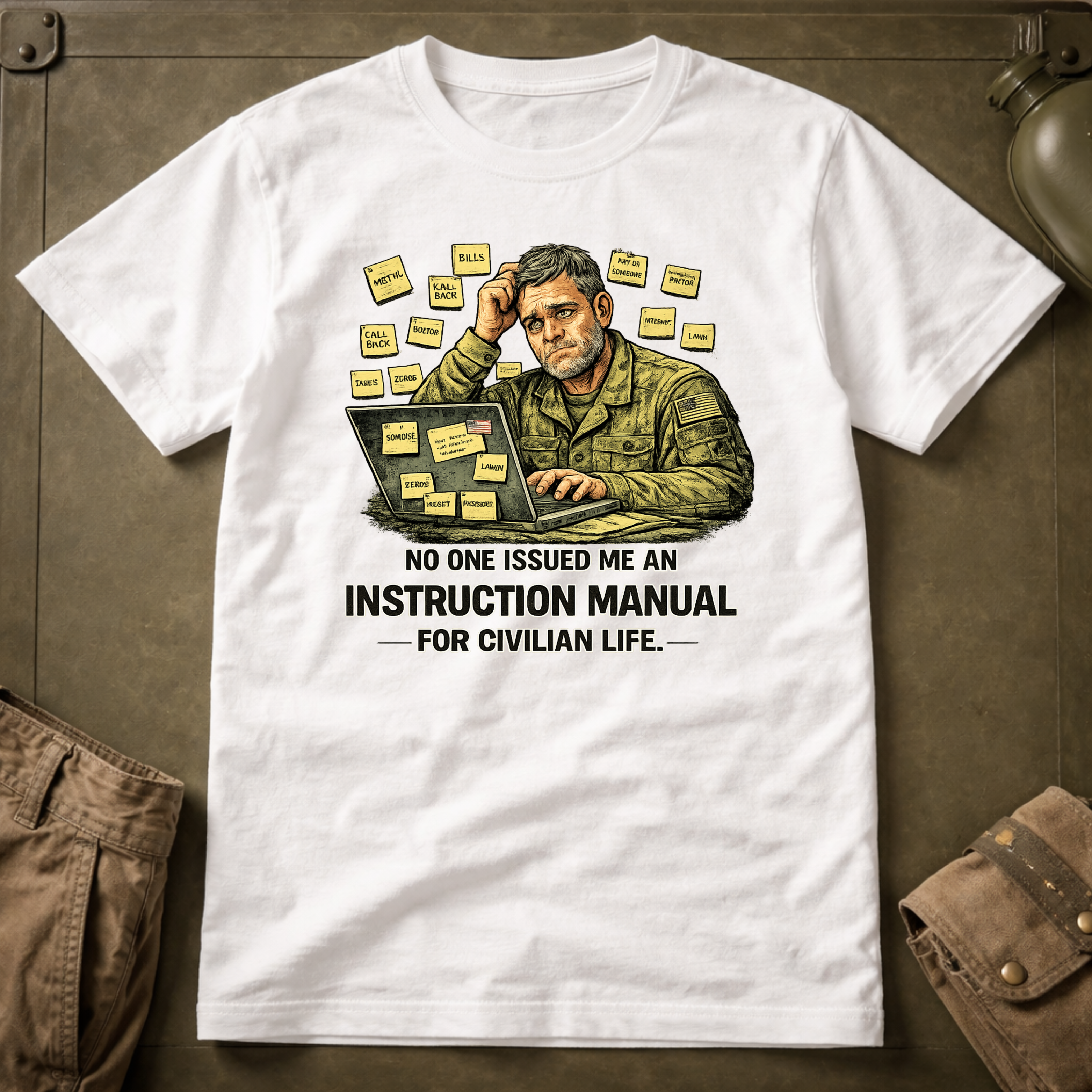 Instruction Manual For Civilian Life T-Shirt