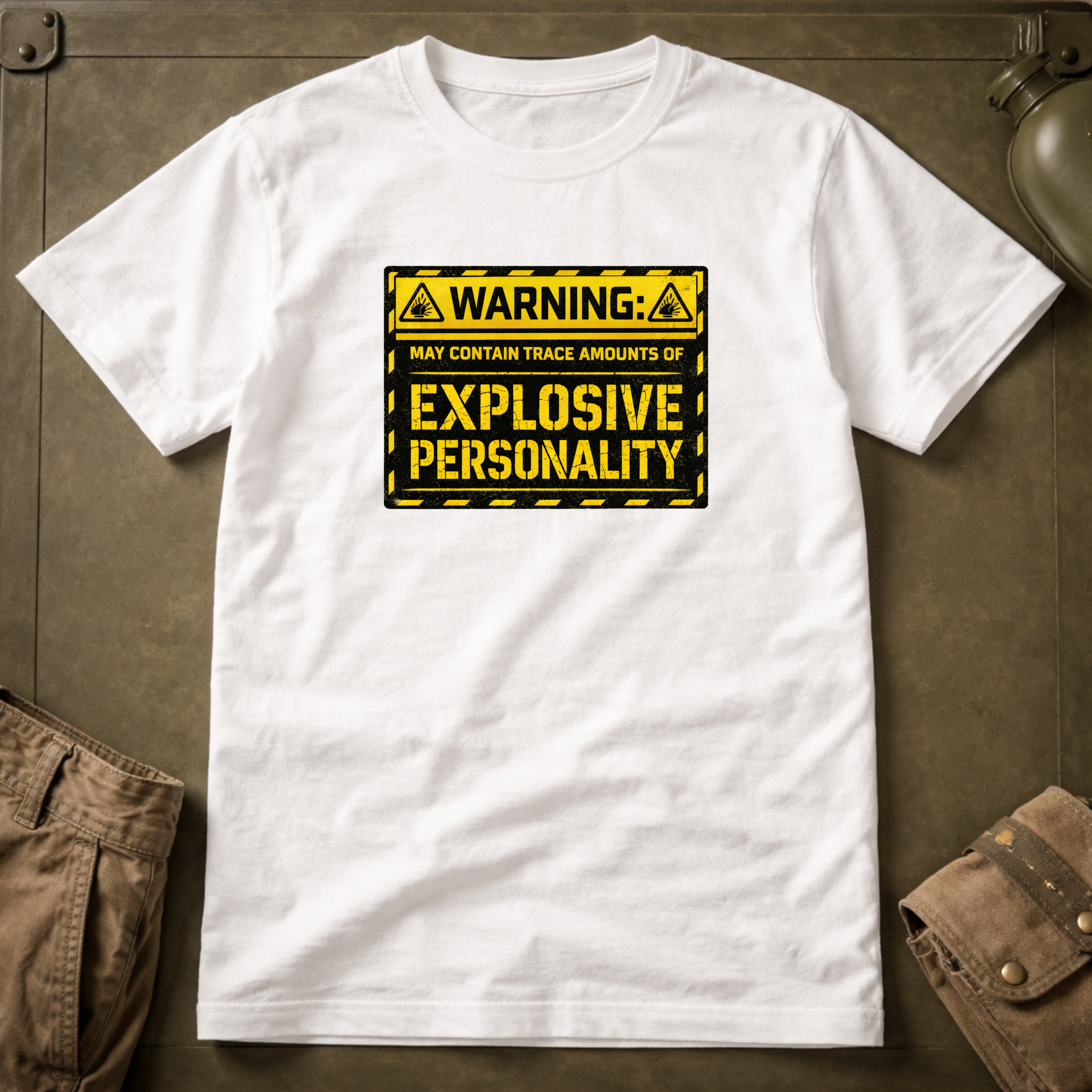 Warning Explosive Personality T-Shirt