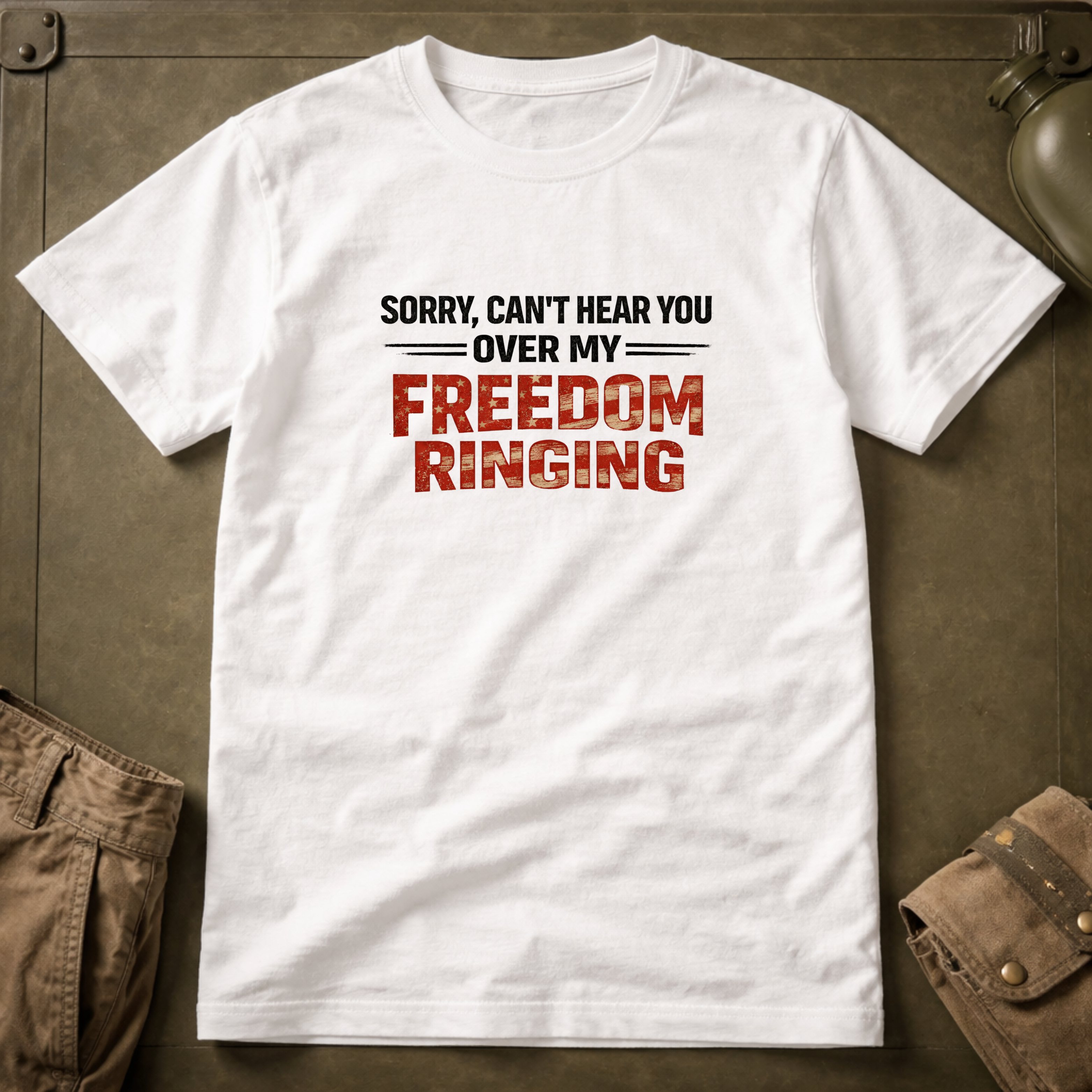 Can't Hear You over My Freedom Ringing T-Shirt