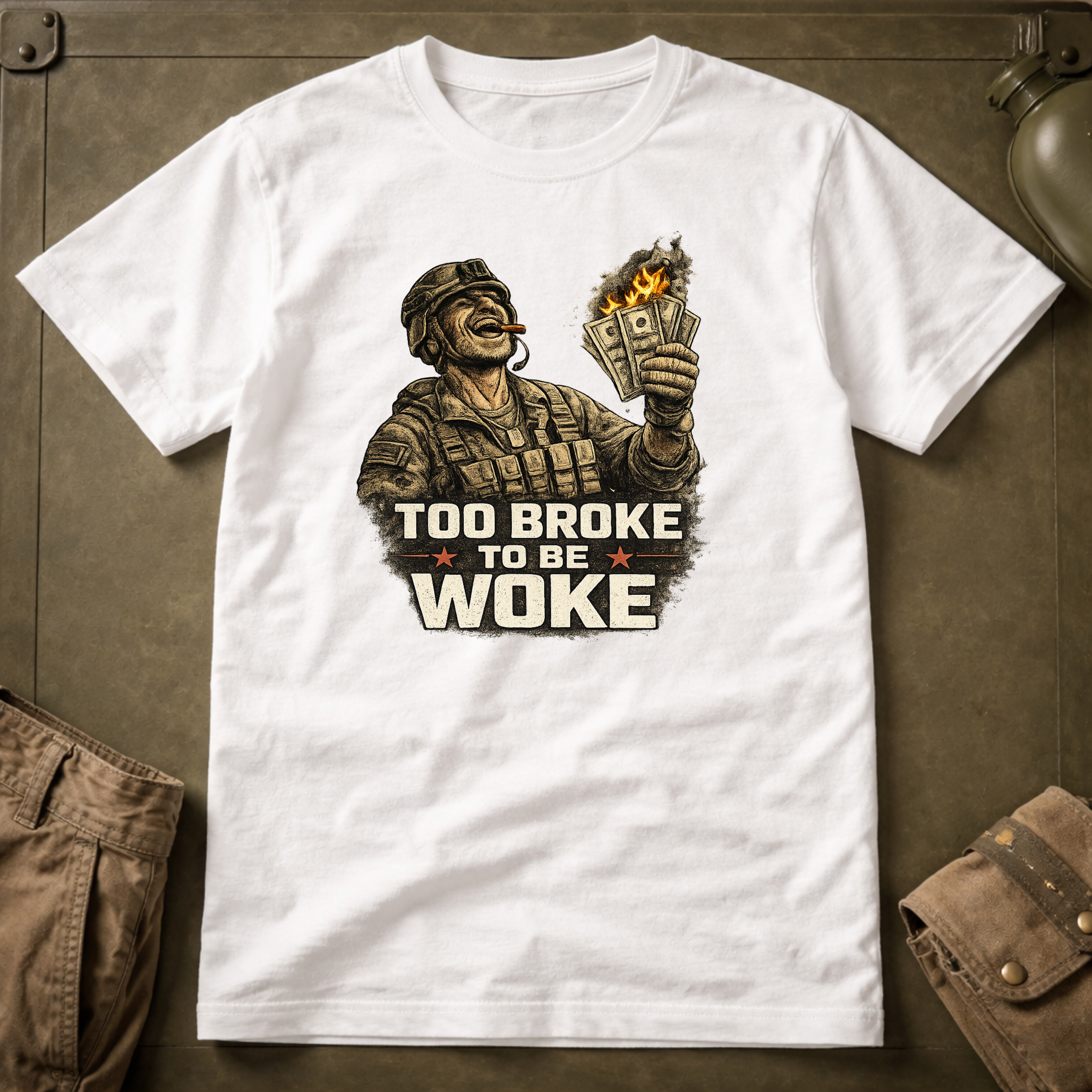 Too Broke To Be Woke T-Shirt
