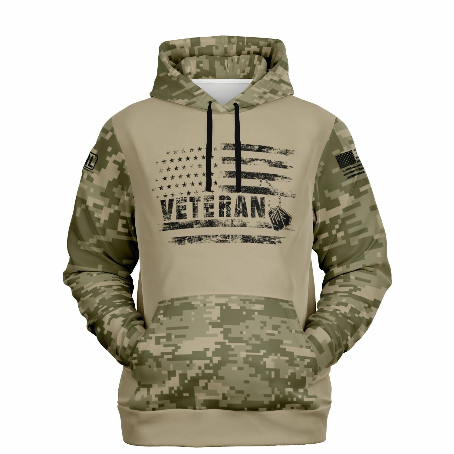 Veteran Flag Personalized Veteran Hoodie
